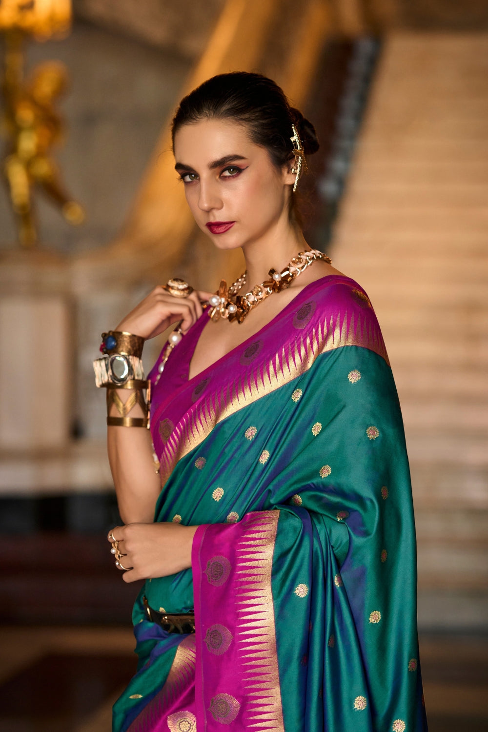 Green Soft Silk Saree