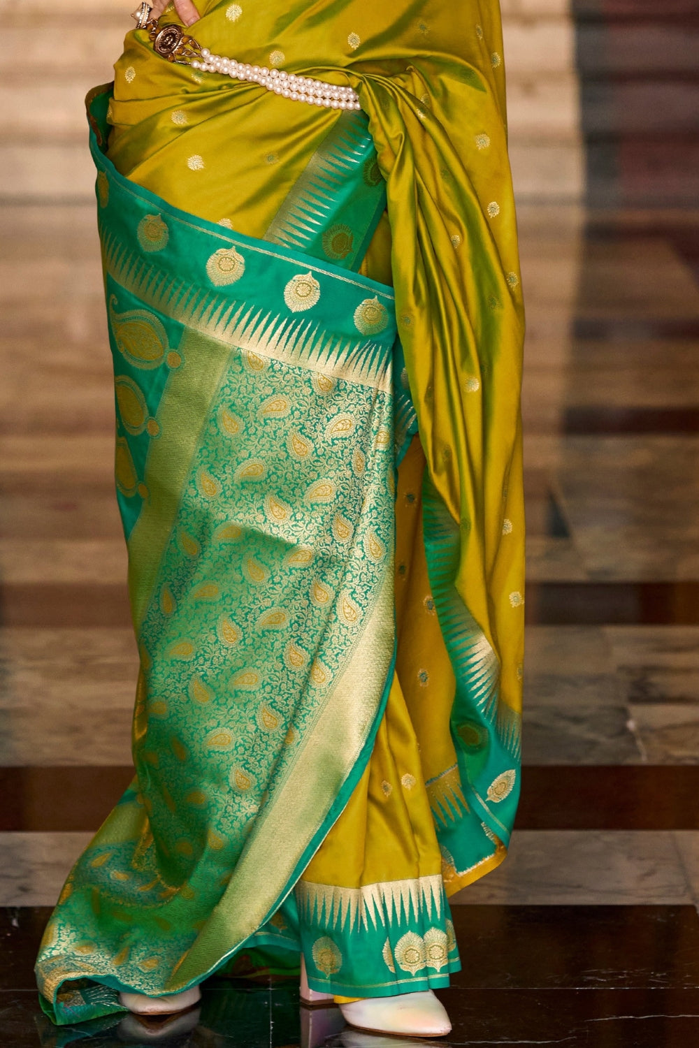 Mustard Soft Silk Saree