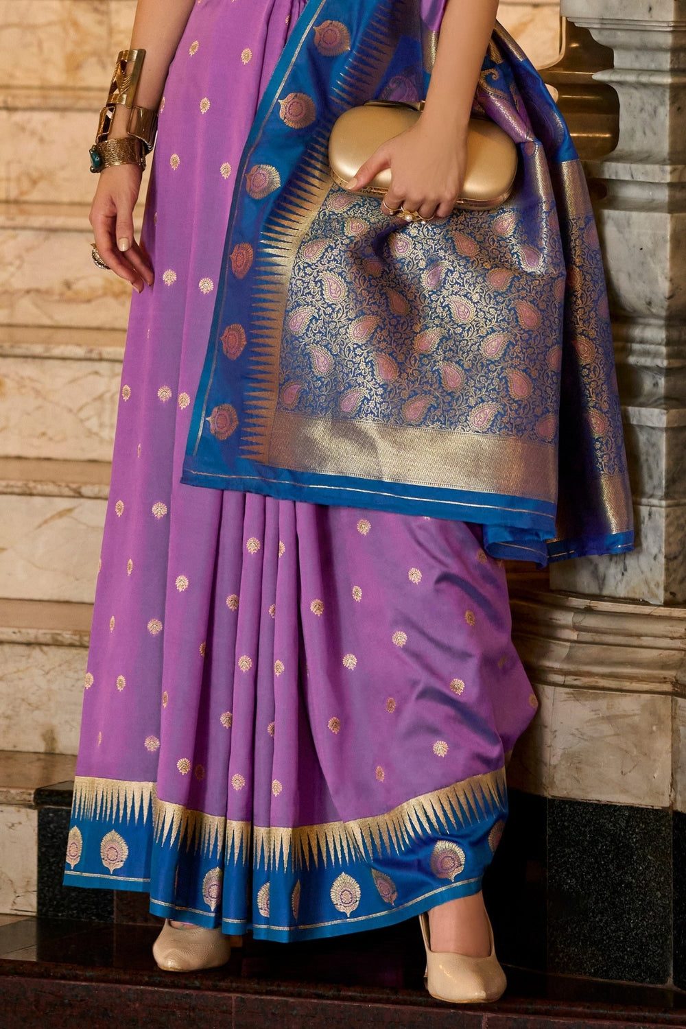 Purple Soft Silk Saree