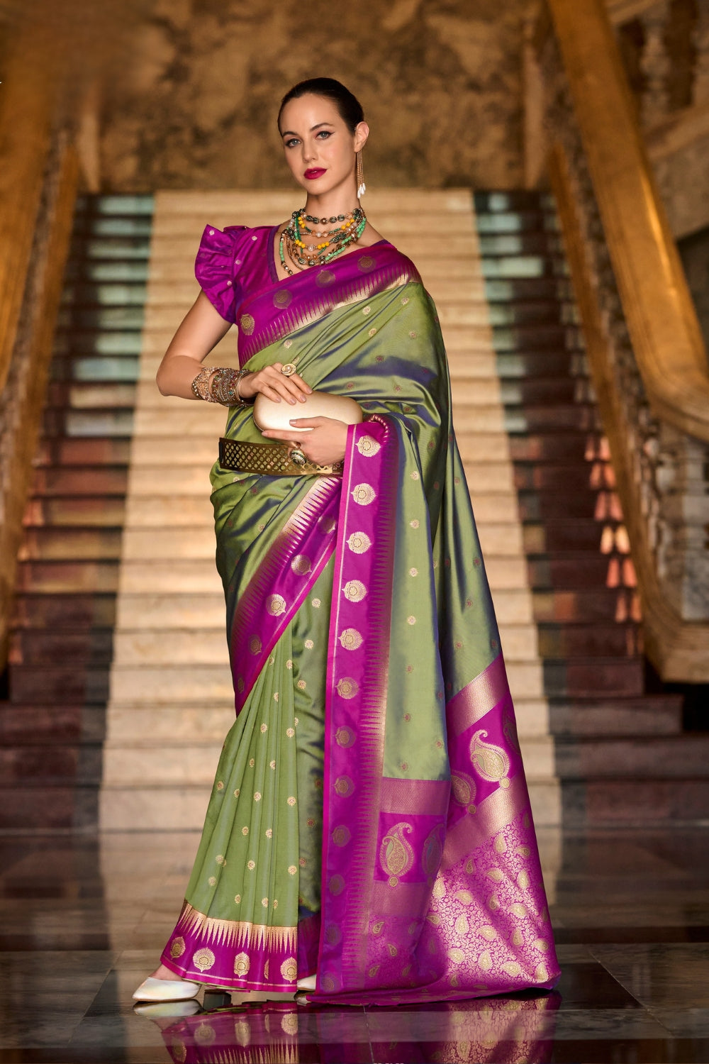 Green Soft Silk Saree