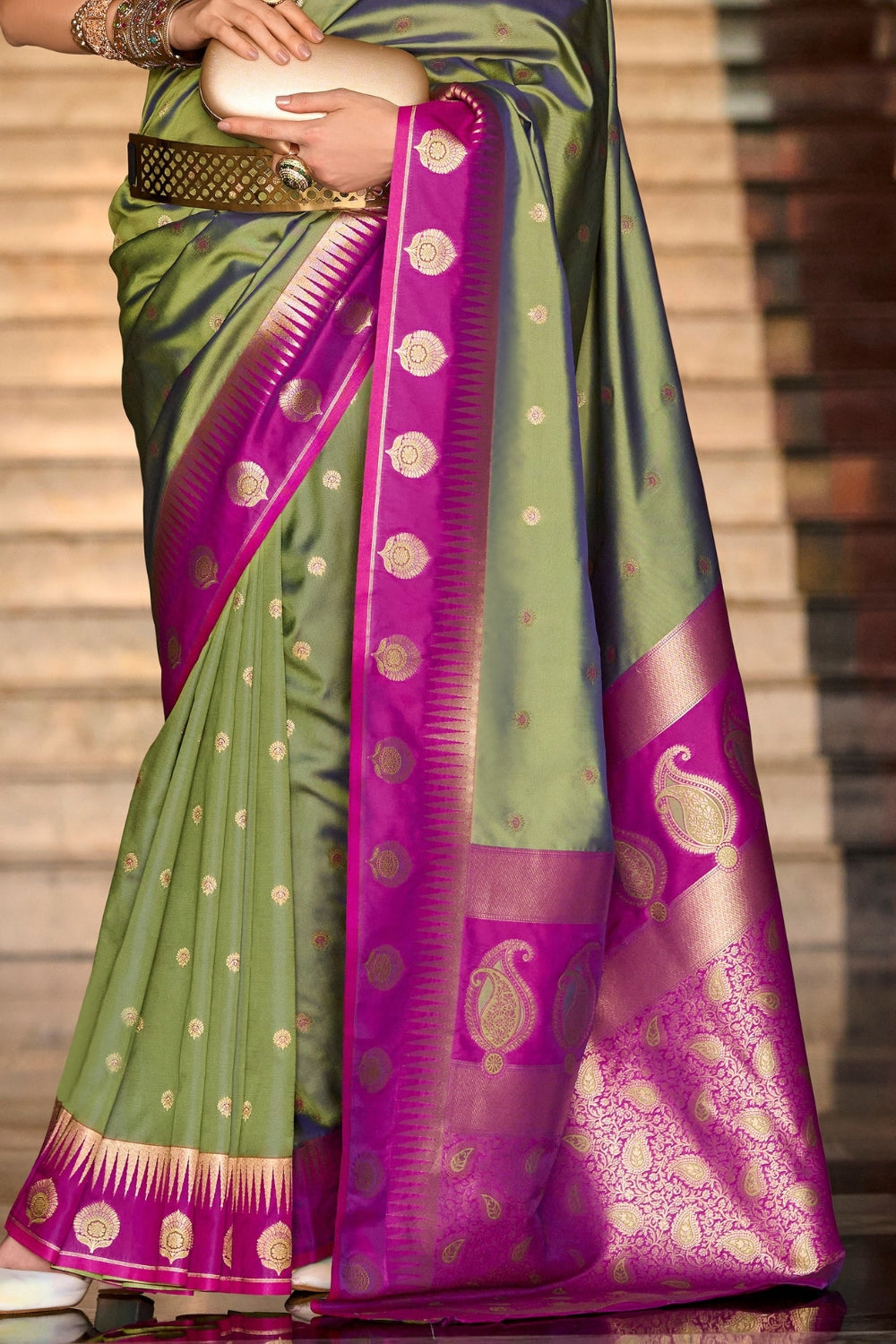 Green Soft Silk Saree
