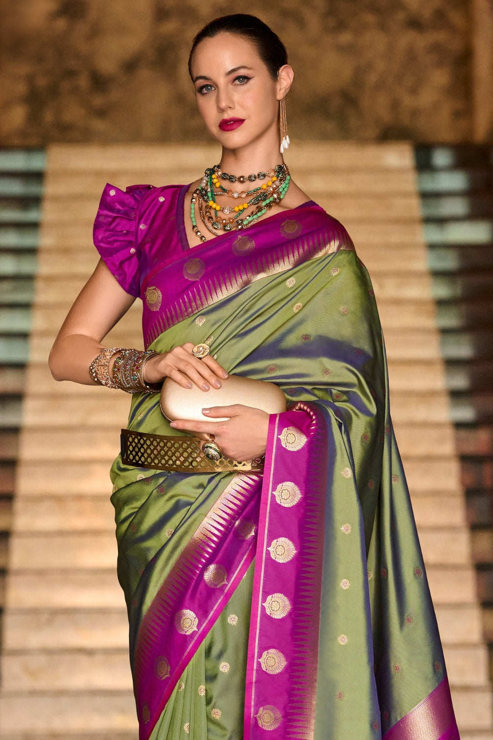Green Soft Silk Saree