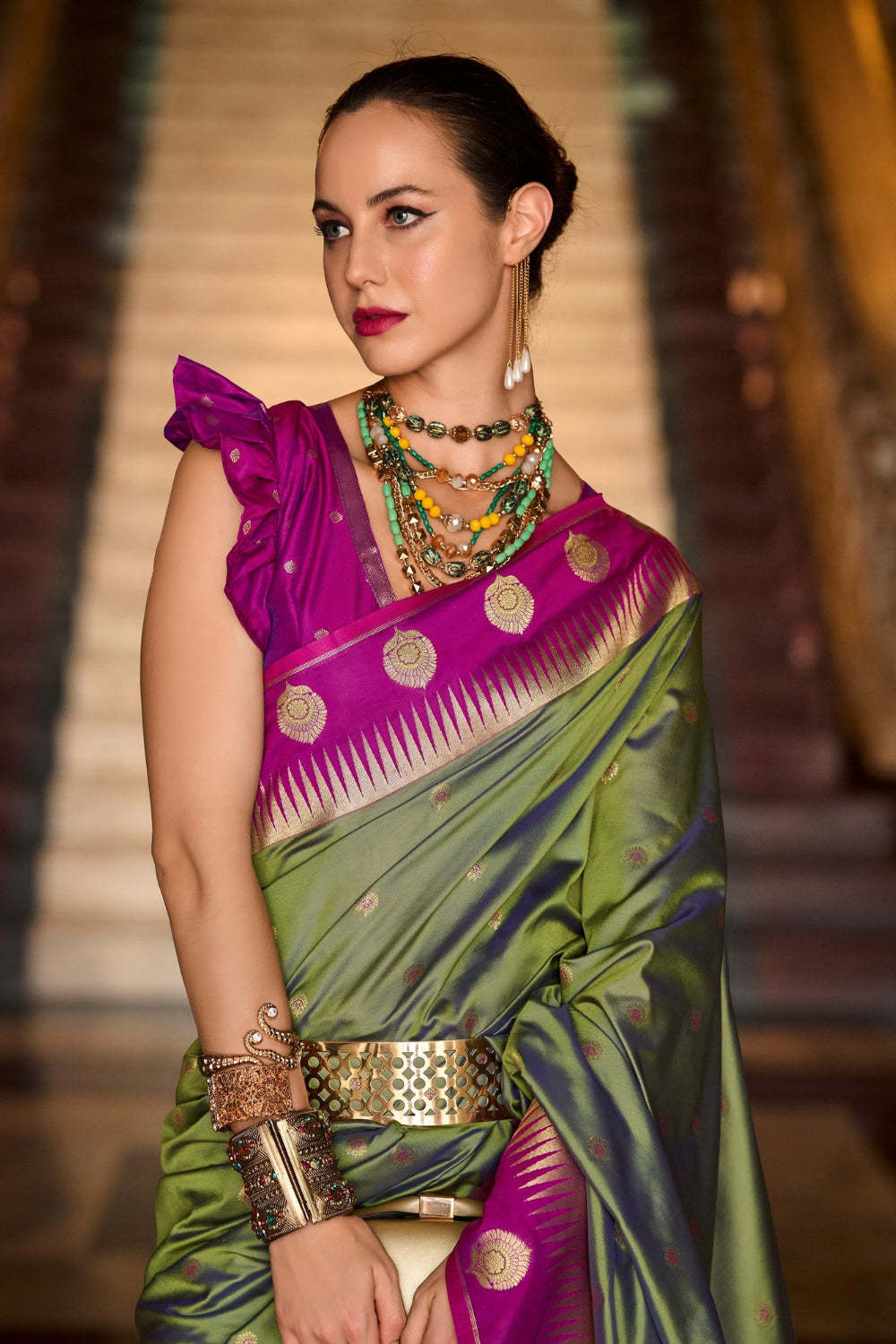 Green Soft Silk Saree