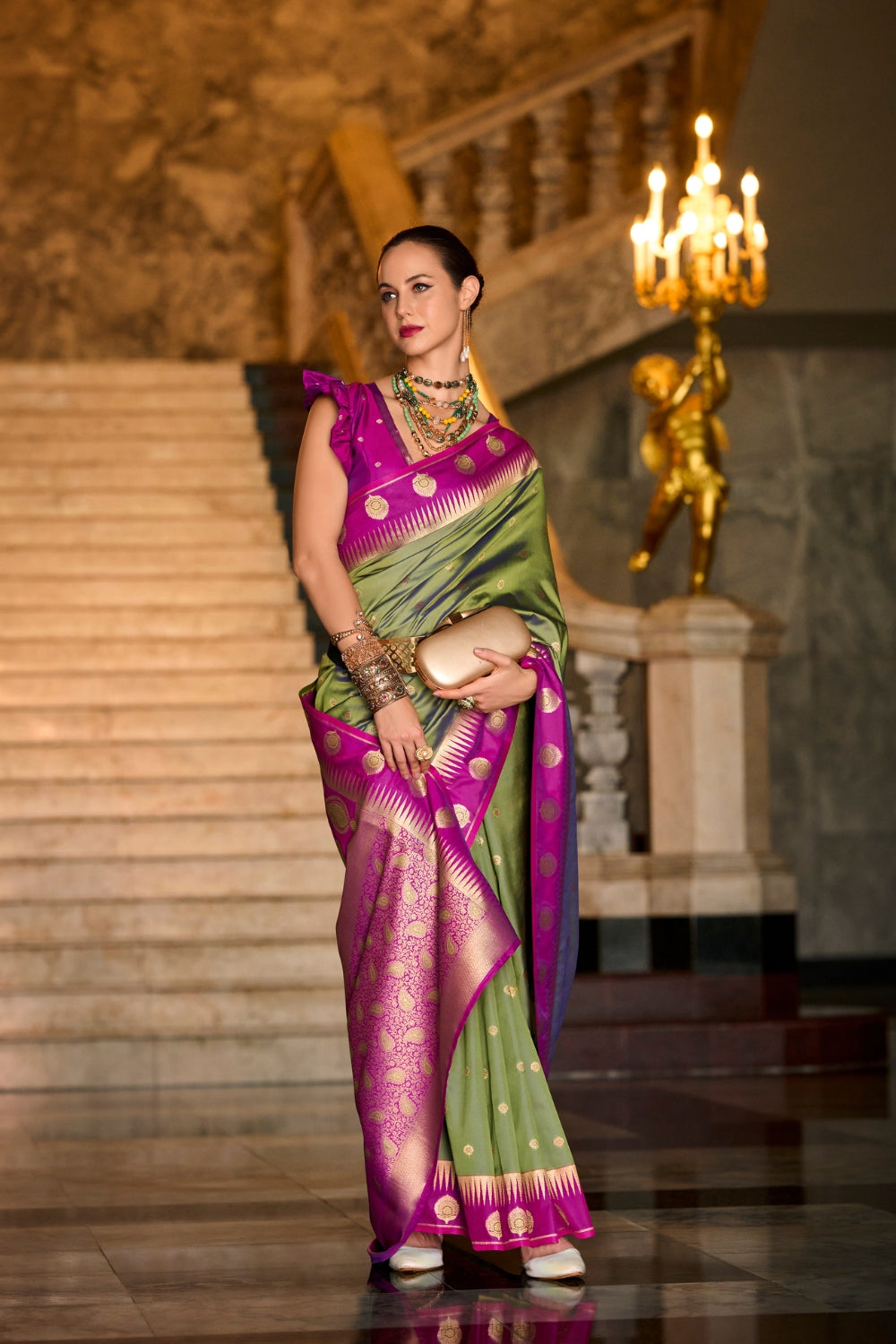 Green Soft Silk Saree