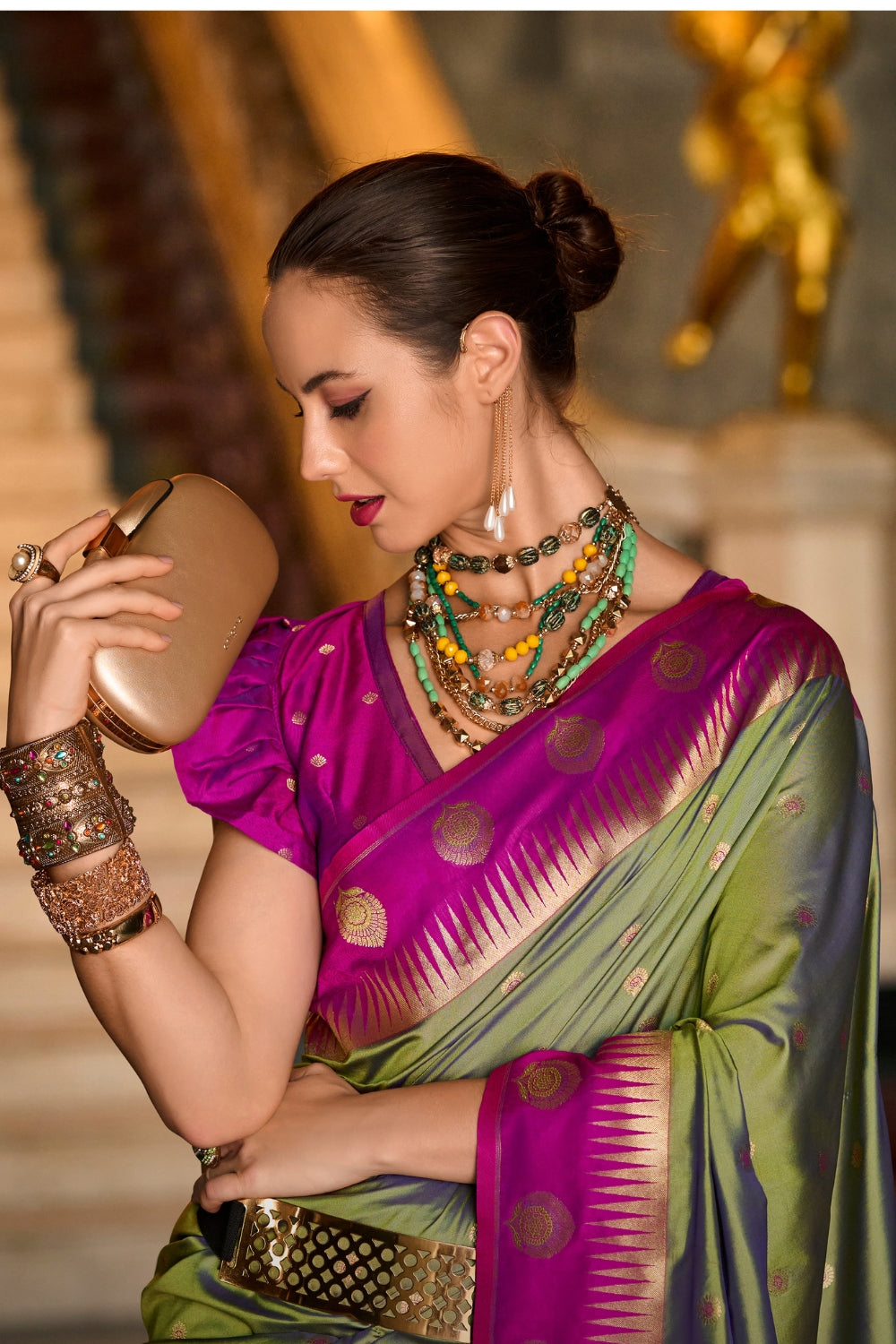 Green Soft Silk Saree