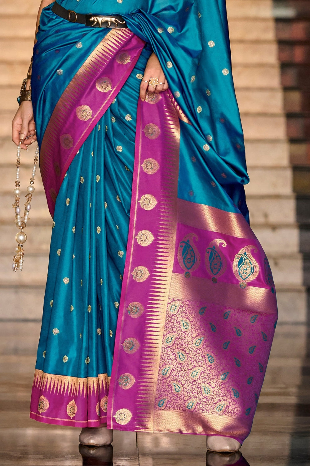 Blue Soft Silk Saree