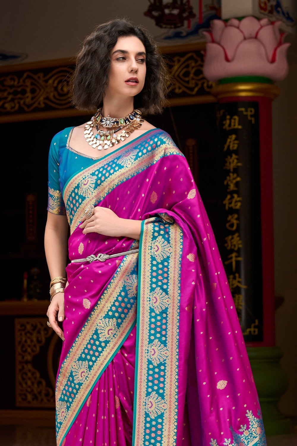 Purple Soft Silk Saree