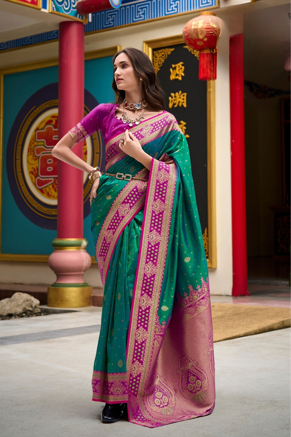 Green Soft Silk Saree