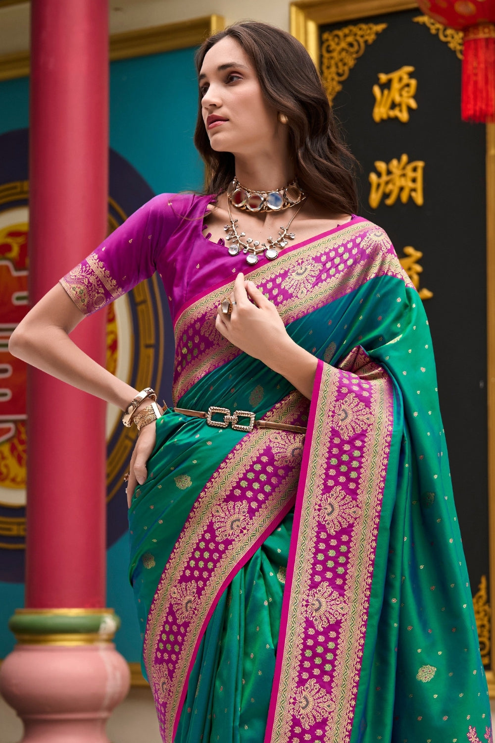 Green Soft Silk Saree