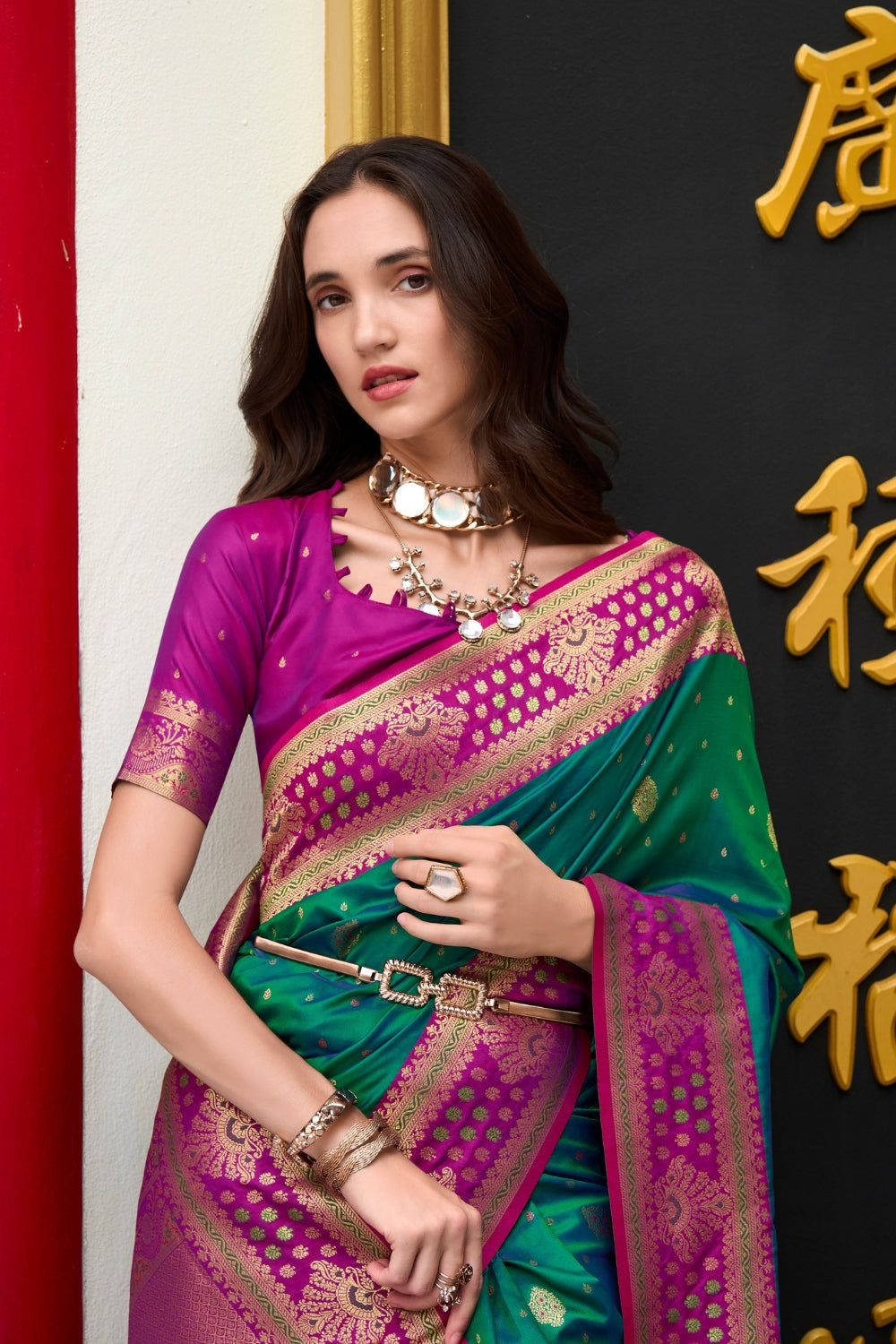 Green Soft Silk Saree