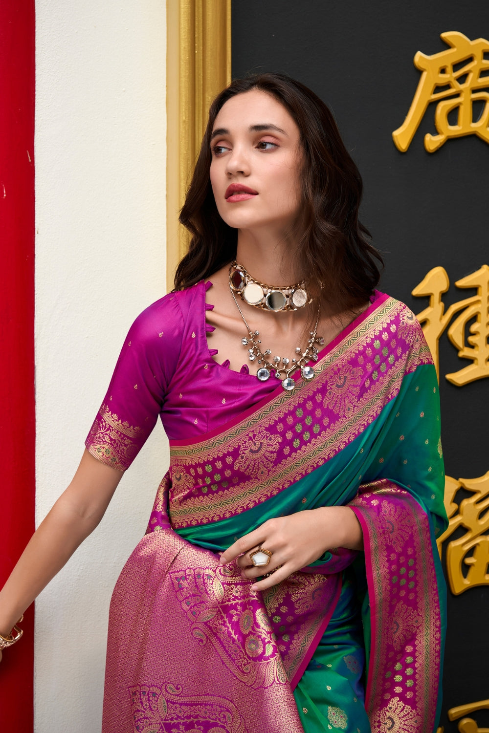 Green Soft Silk Saree