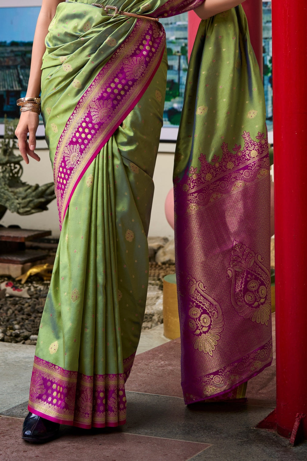 Green Soft Silk Saree