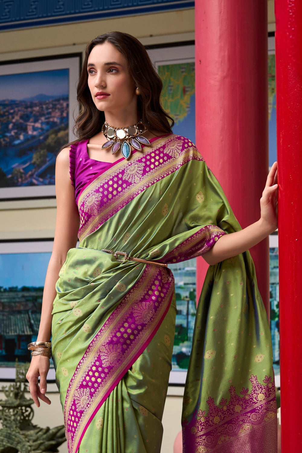 Green Soft Silk Saree