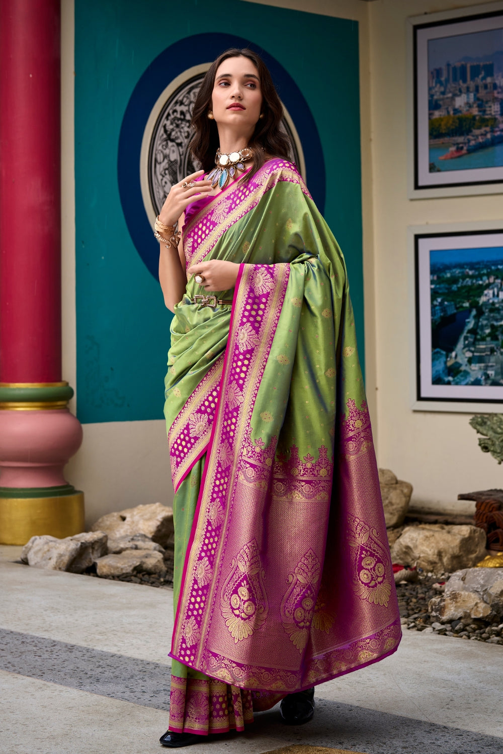 Green Soft Silk Saree