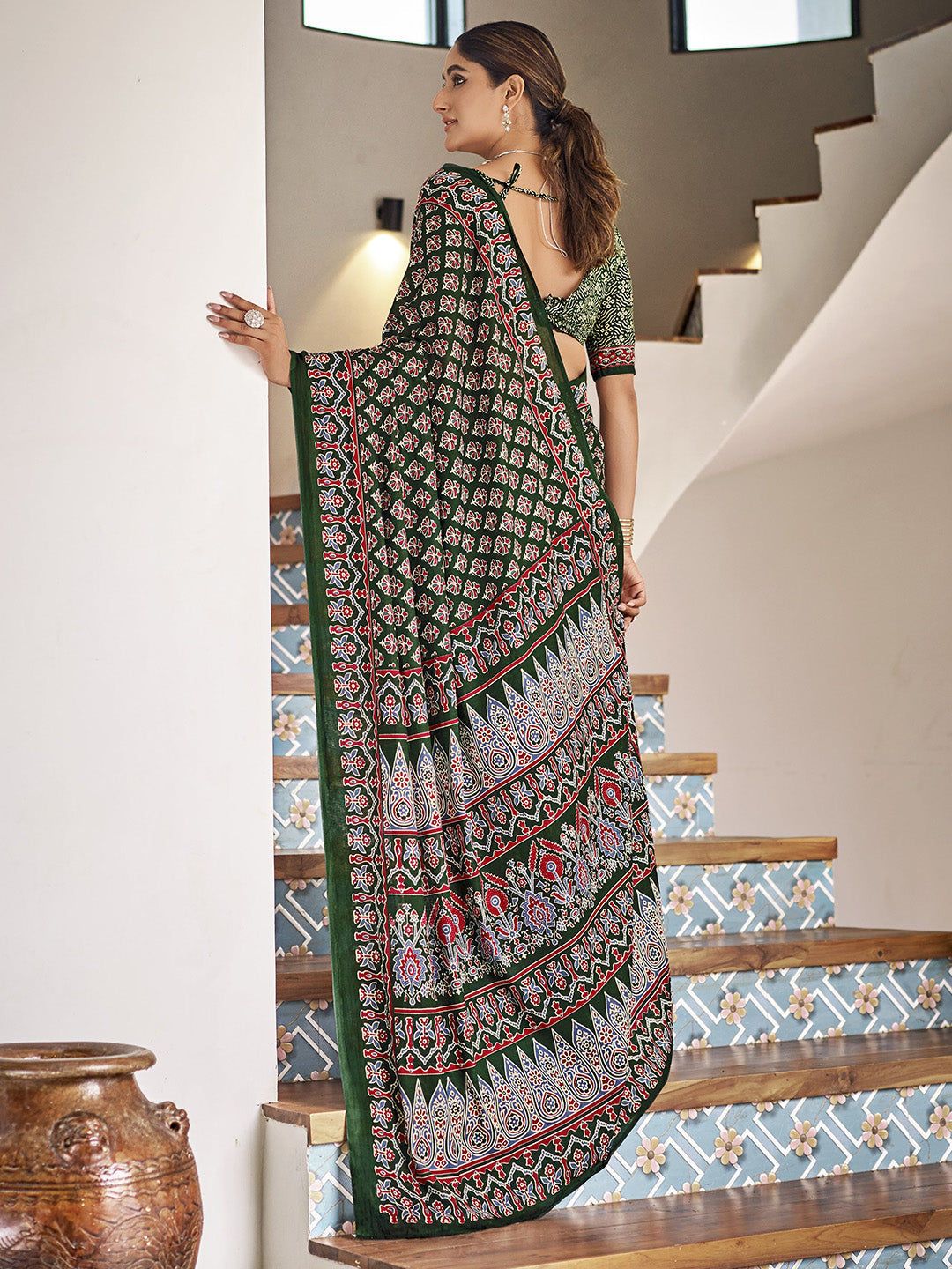 Multi Colour Mulmul Cottons Saree