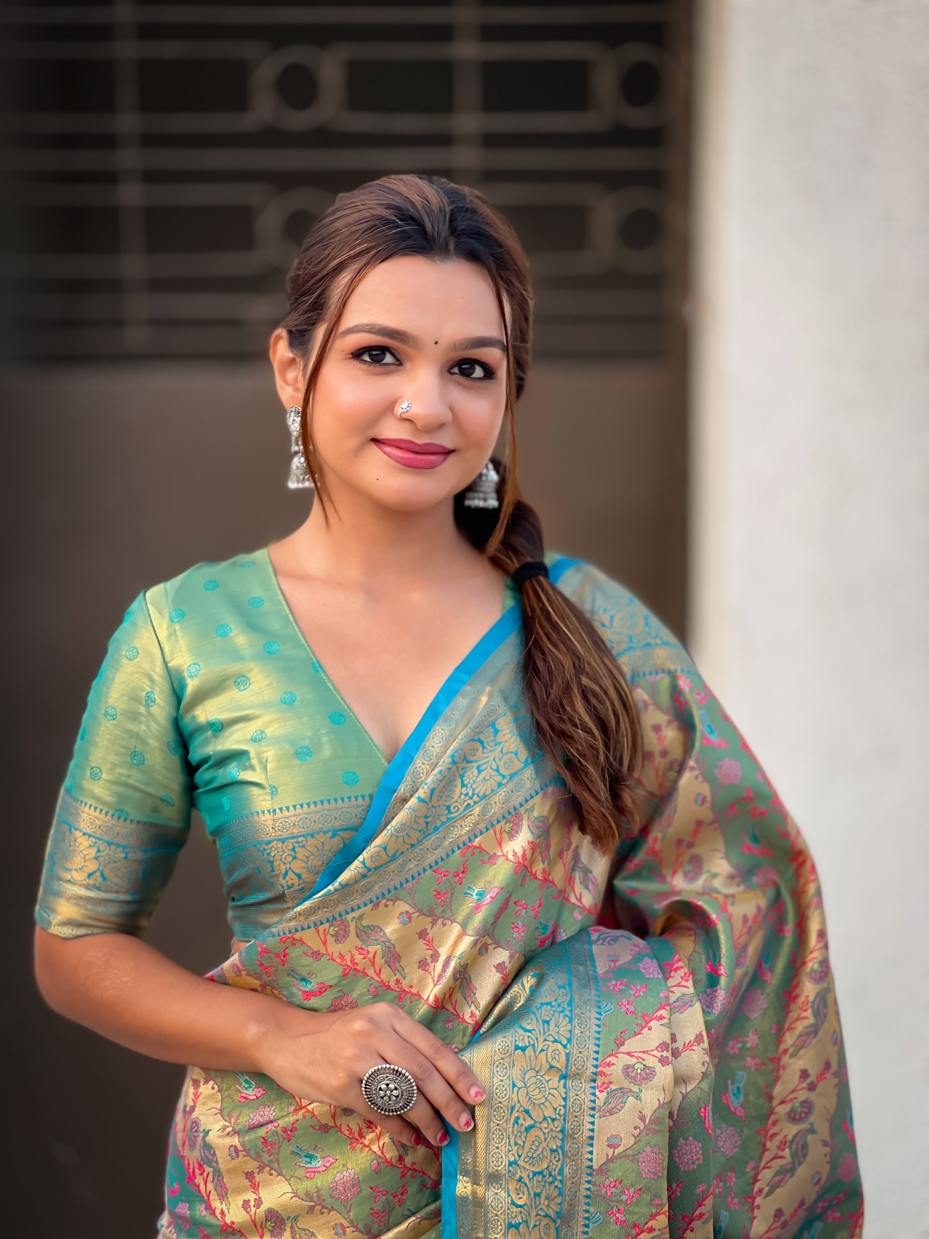 RAMA BANARASI SILK BLEND SAREE