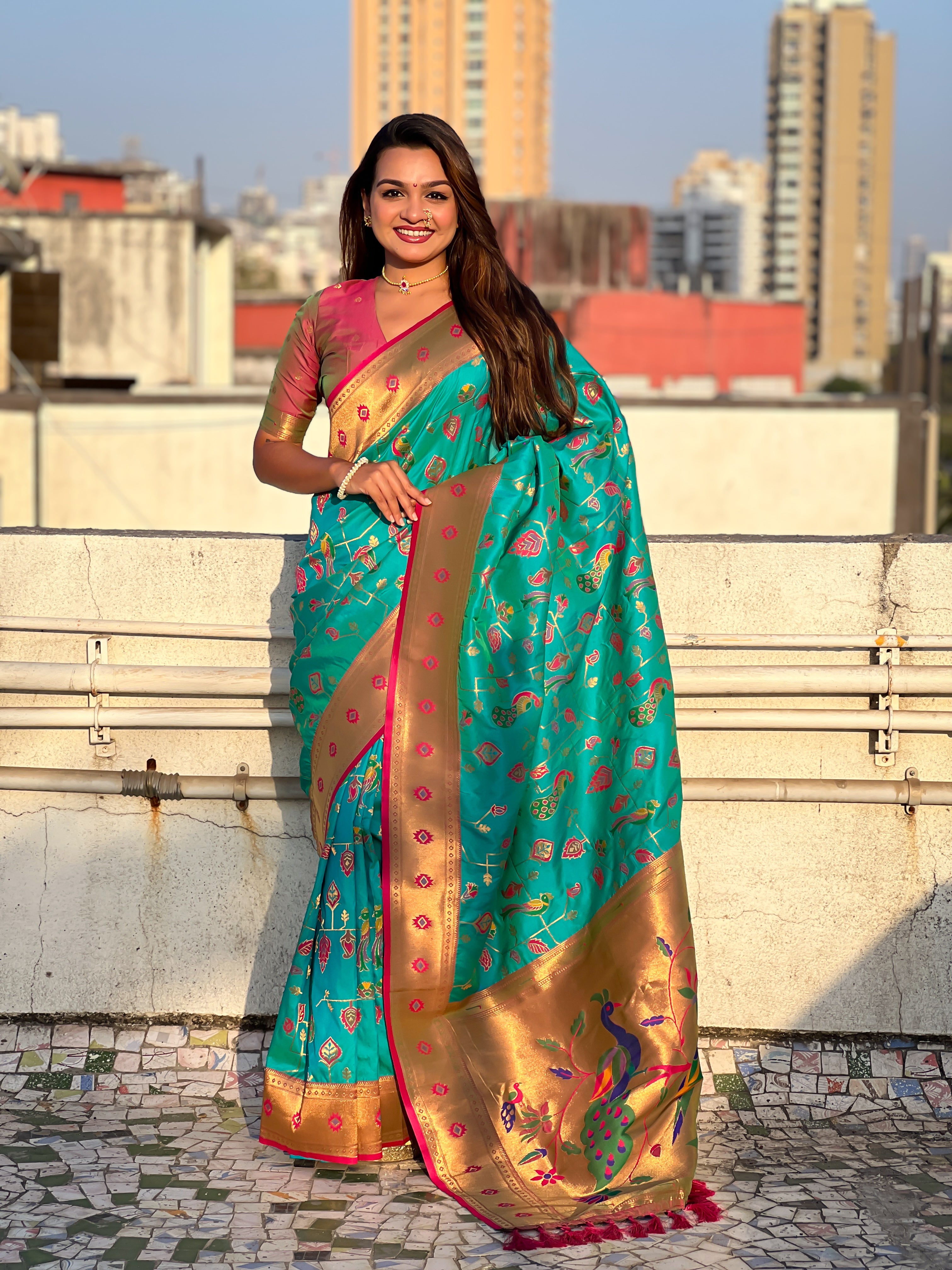 FIROZY SOFT SILK PAITHANI SAREE