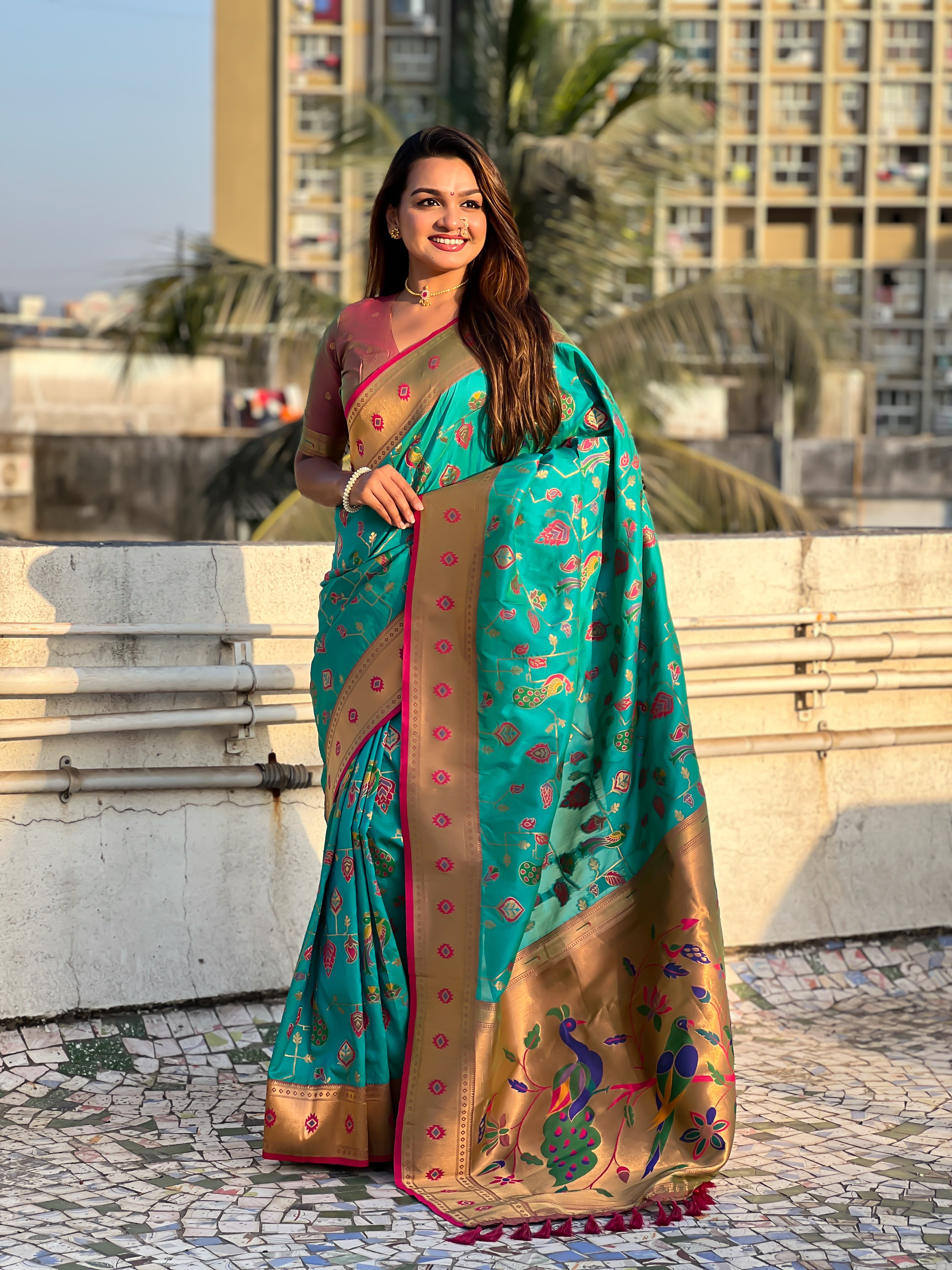 FIROZY SOFT SILK PAITHANI SAREE