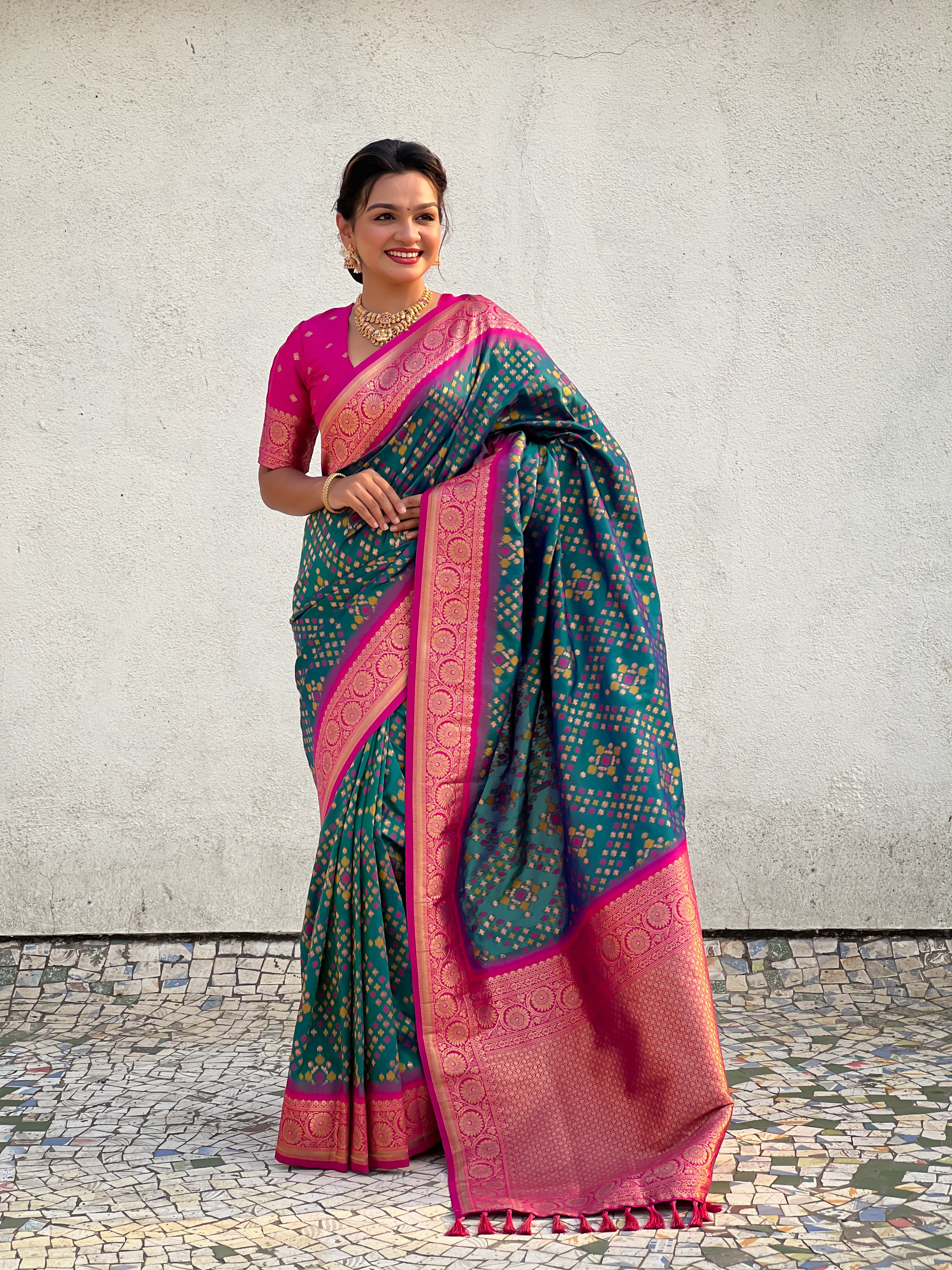MULTI PATOLA SILK SAREE