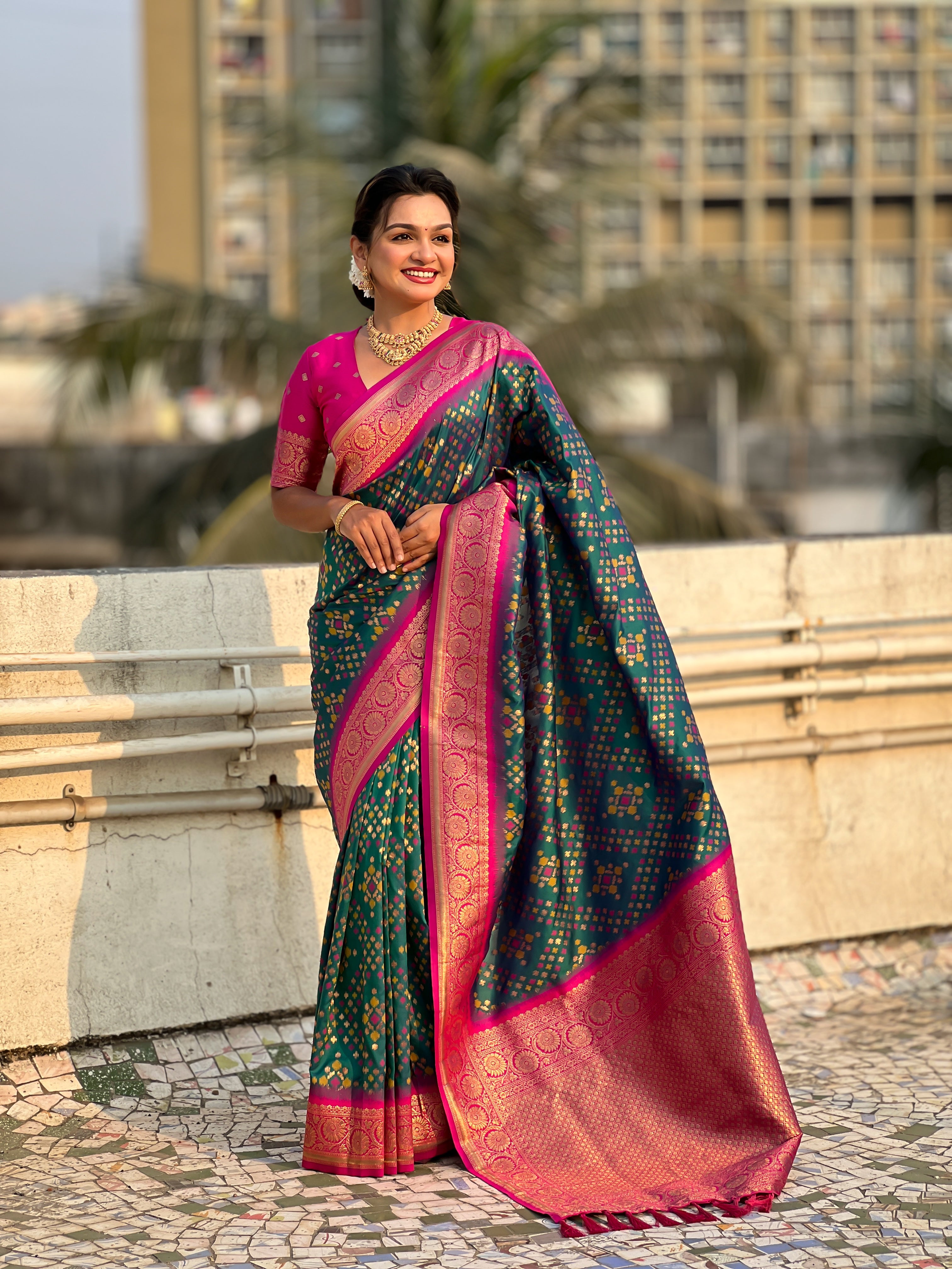 MULTI PATOLA SILK SAREE