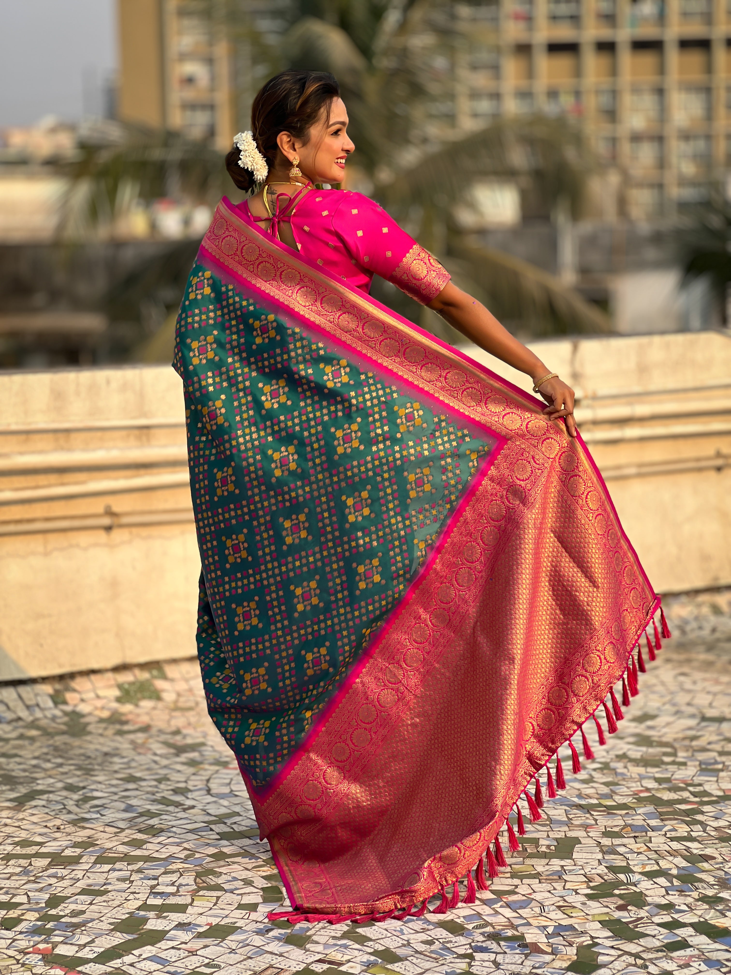 MULTI PATOLA SILK SAREE