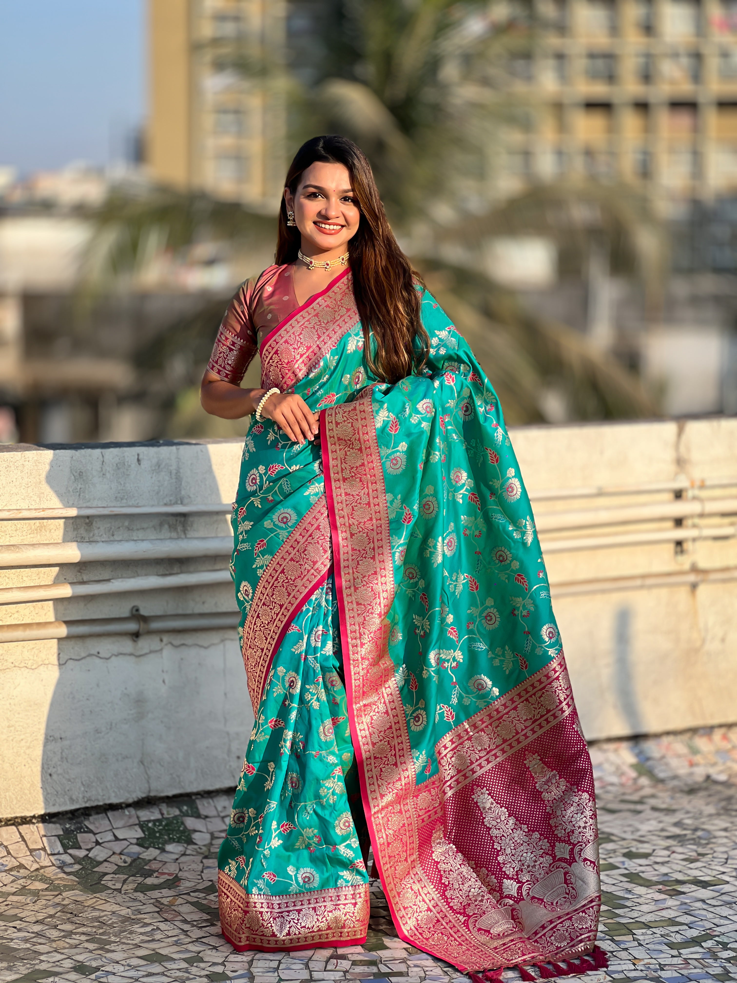 FIROZY BANARASI SILK SAREE