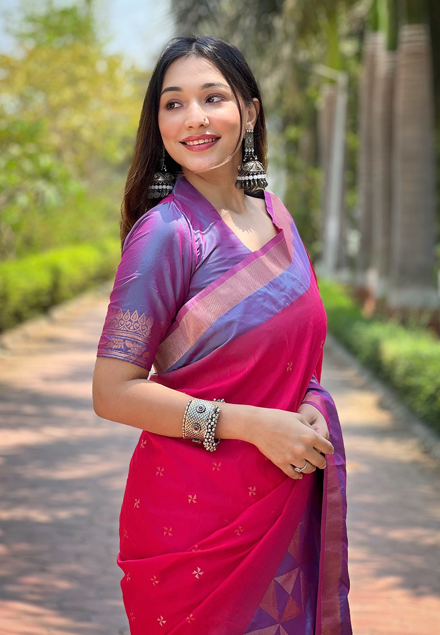 Red Soft Silk Saree