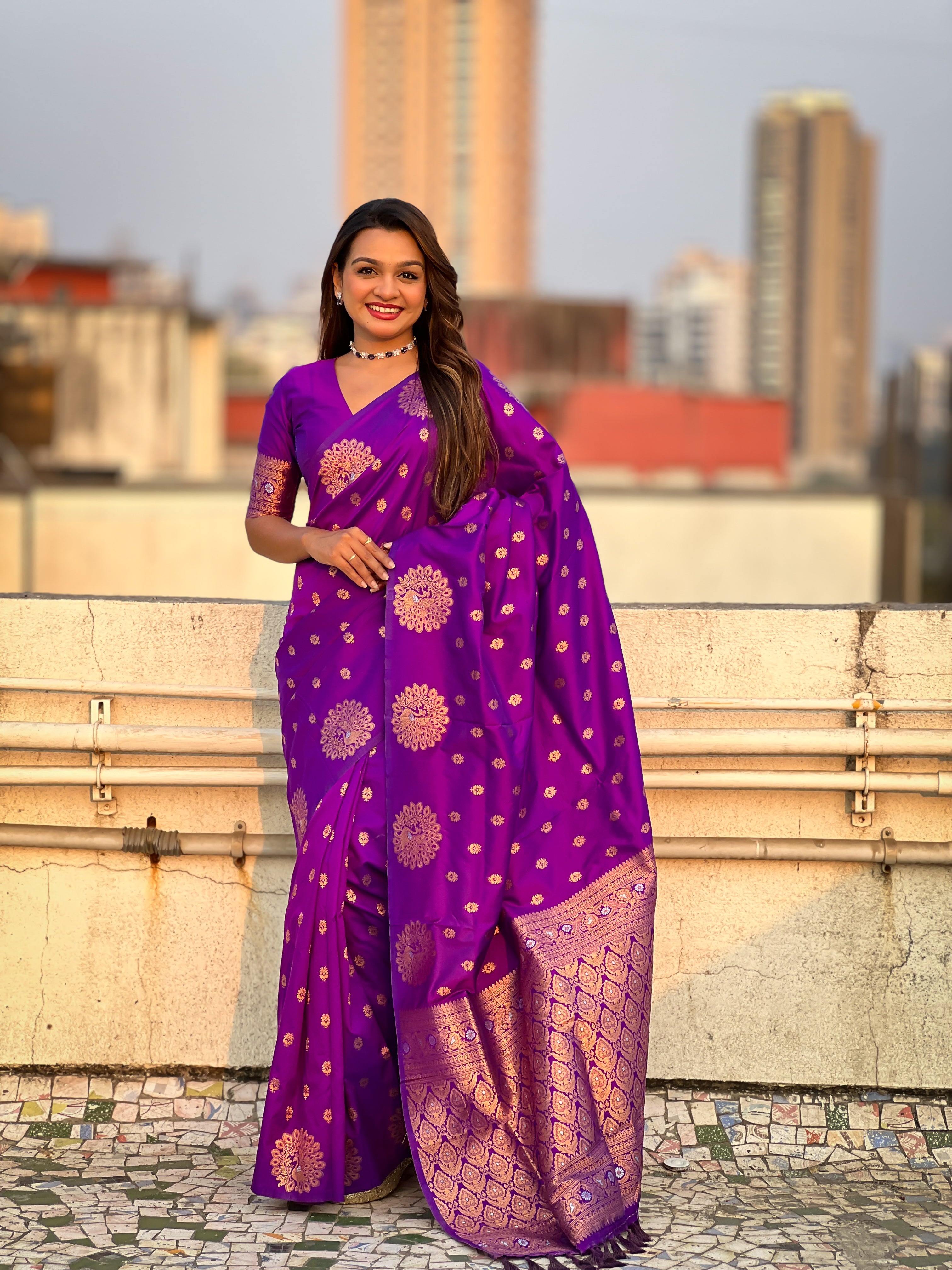 BENGANI BANARASI SILK SAREE