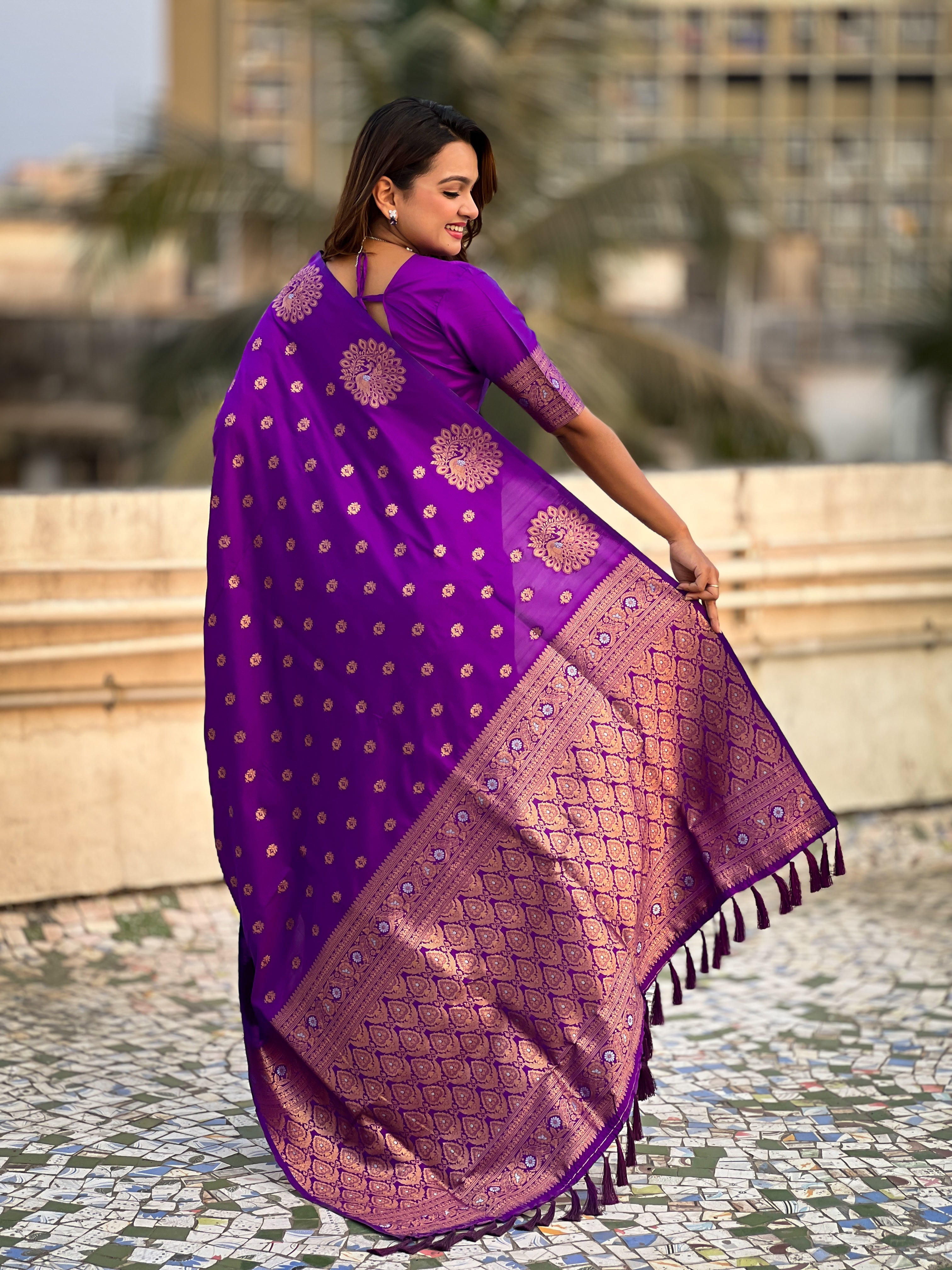 BENGANI BANARASI SILK SAREE