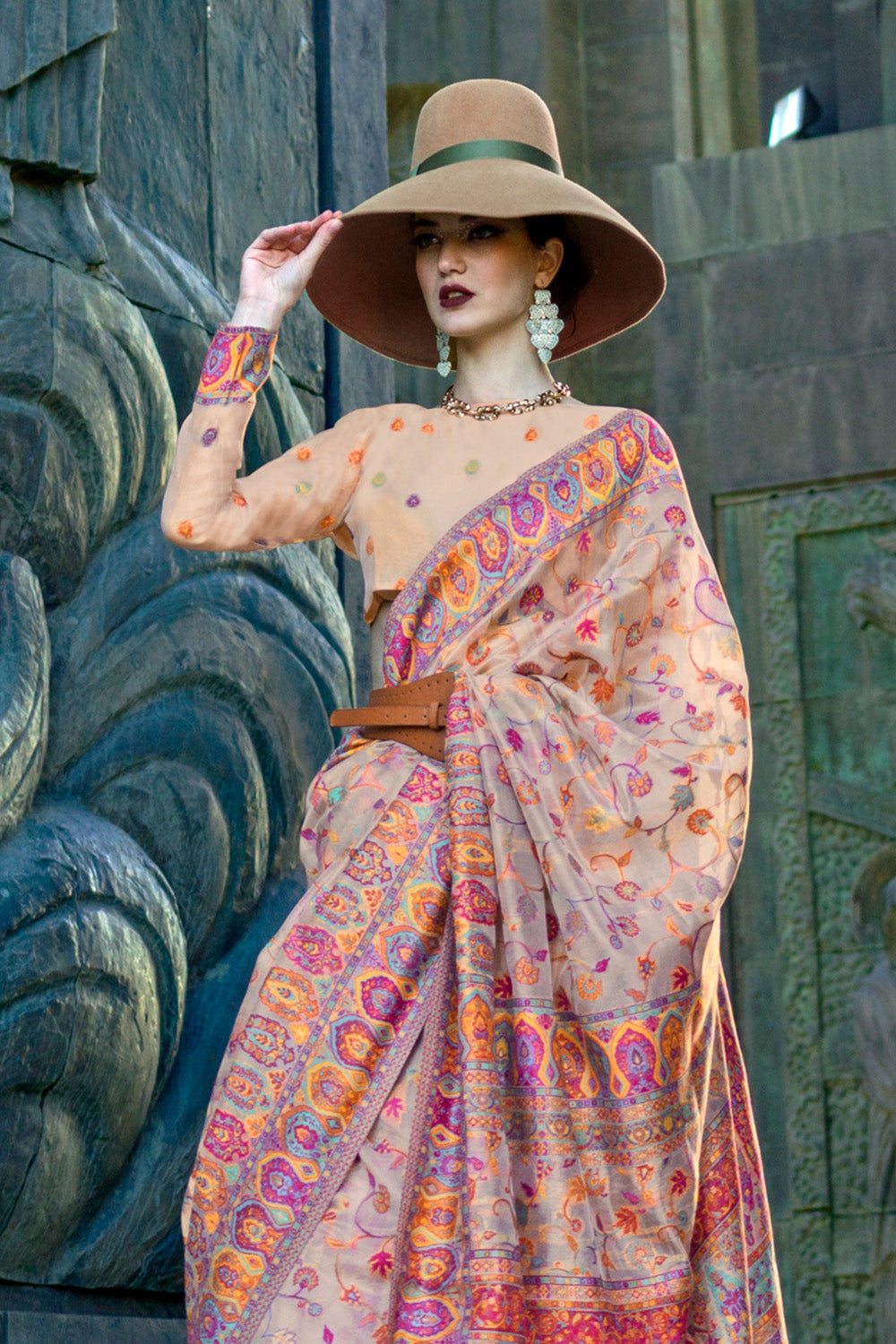 Buy Taffy Pink Patola Saree Nitaraa