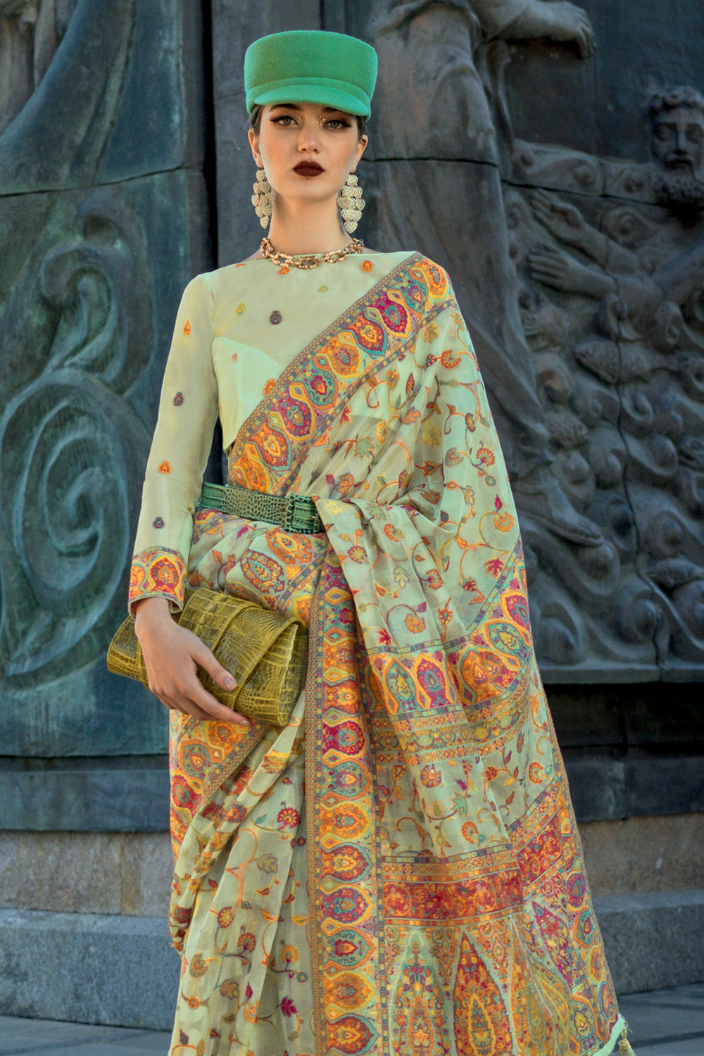 Buy Yellow And Red Patola Saree Nitaraa