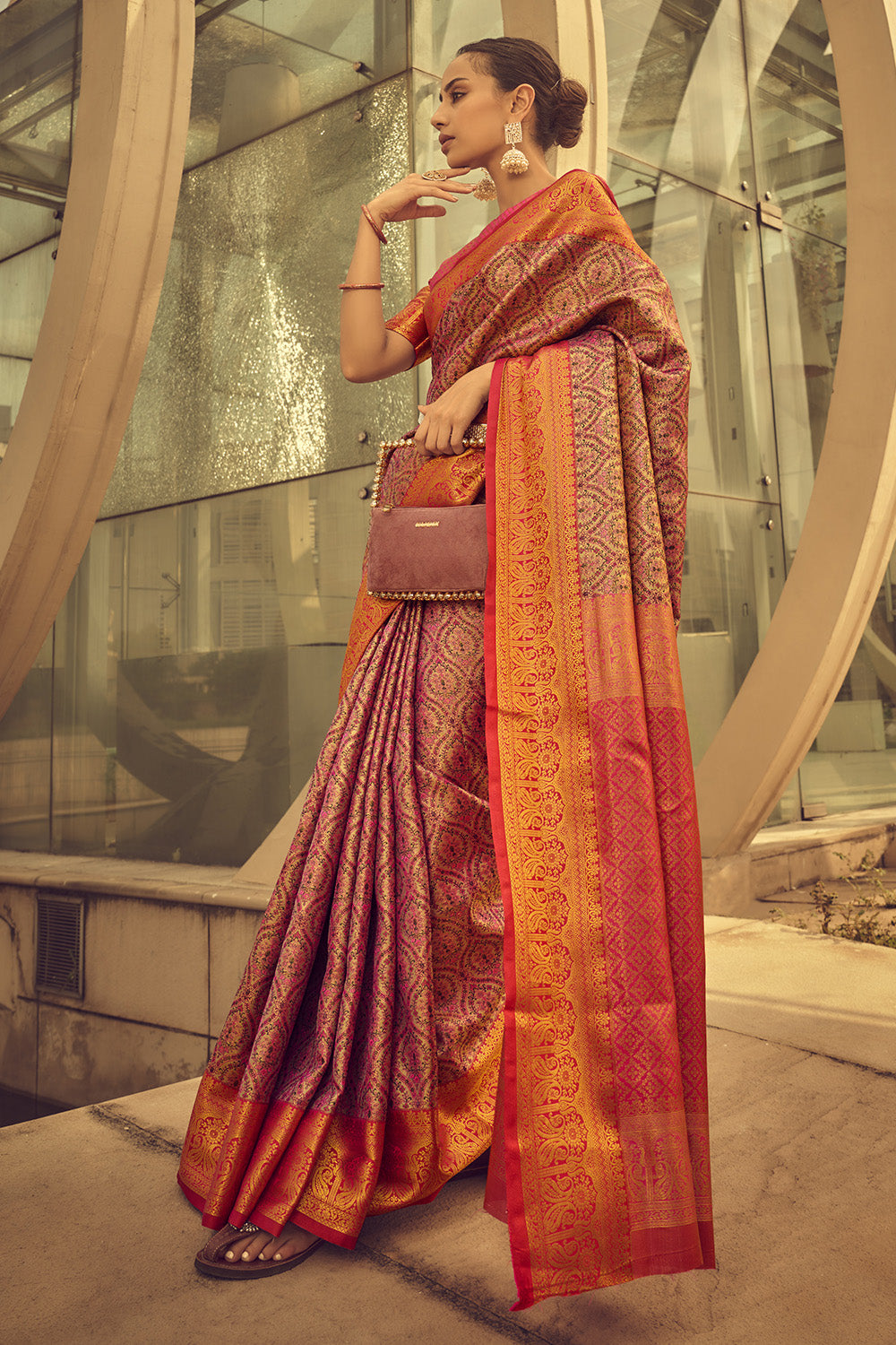 Buy Byzantine Blue Banarasi Saree Nitaraa