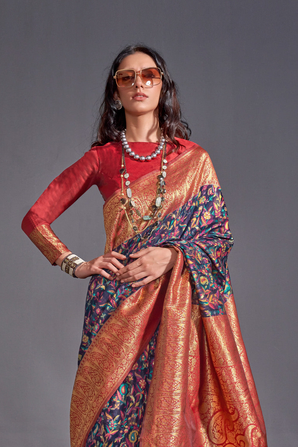 Buy Pistachio Green Organza Saree Nitaraa