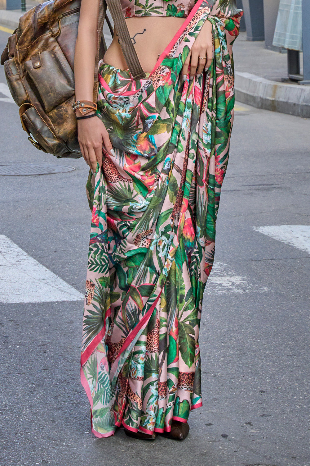 Buy Ocean Blue Dola Silk Saree Nitaraa