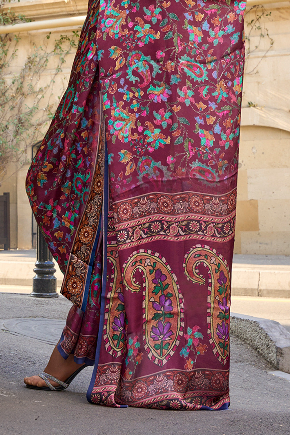 Buy Sea Pink IIkal Saree Nitaraa