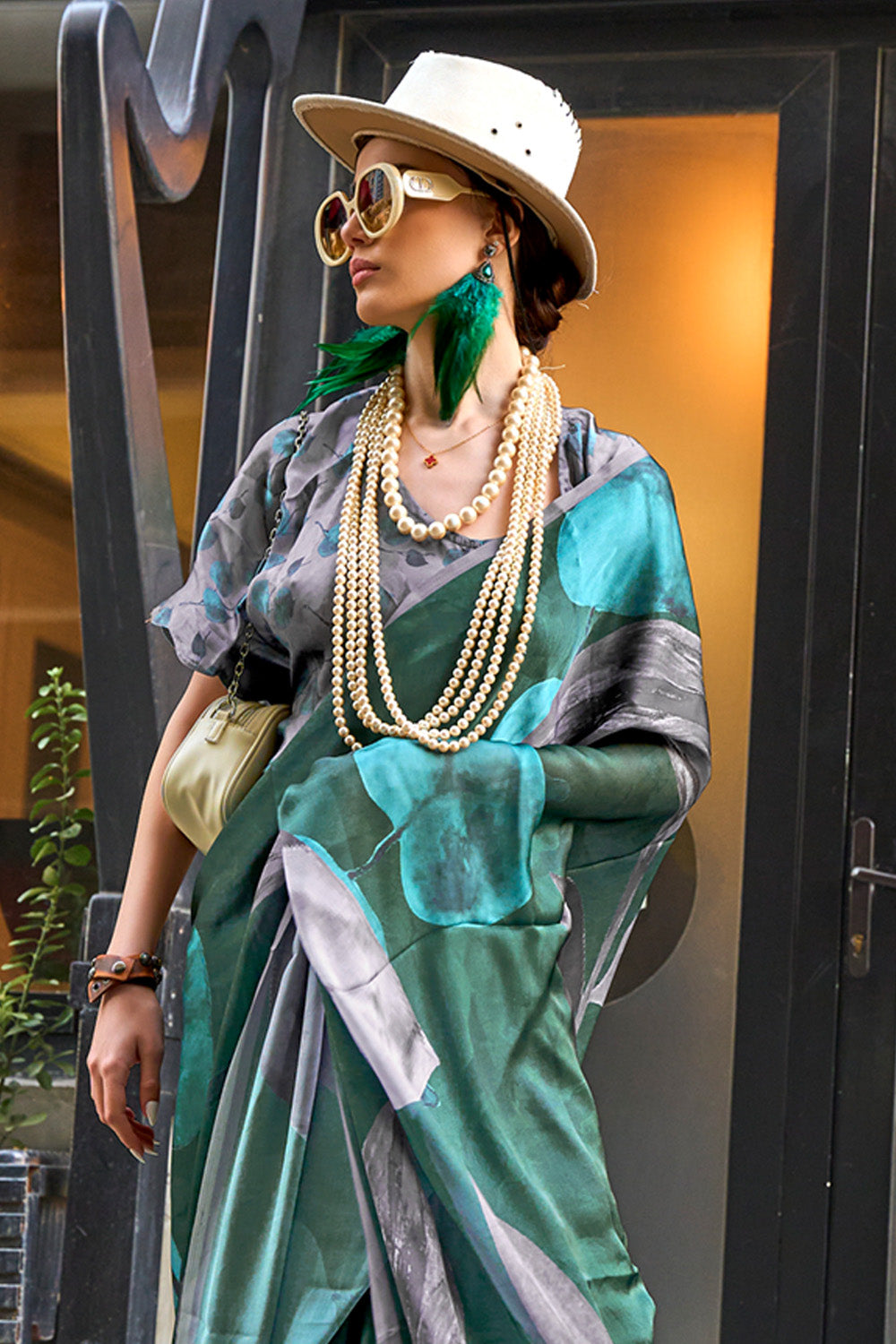 Buy Dark Wine Purple IIkal Saree Nitaraa