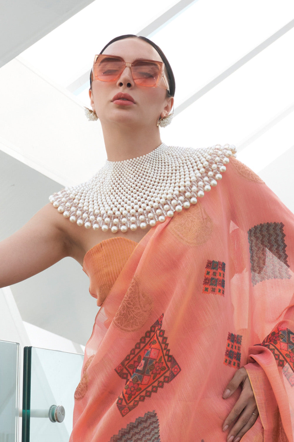 Buy Navy Blue Designer Saree Nitaraa