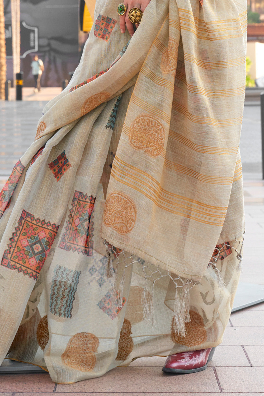 Buy Cerulean Blue Patola Saree Nitaraa