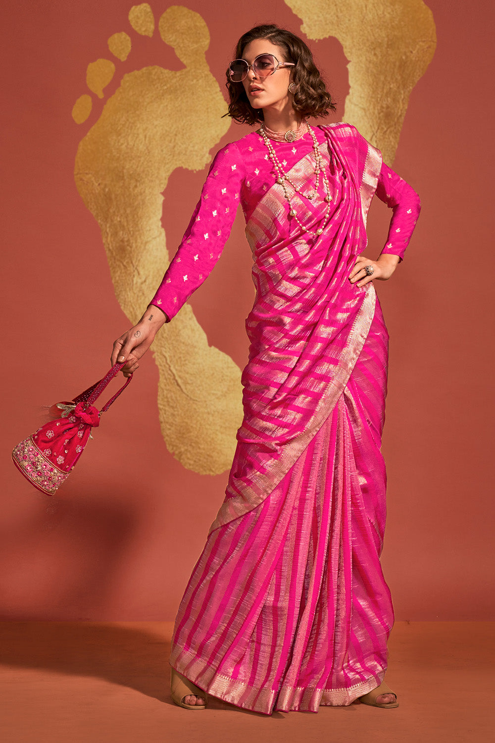 Buy Jungle Green Banarasi Saree Nitaraa