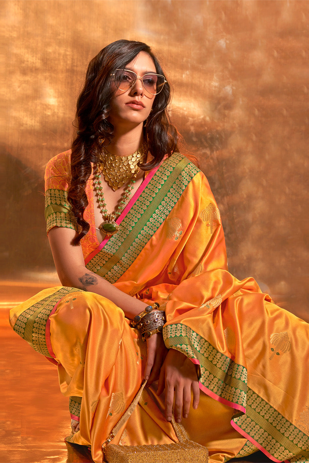 Buy Plum Purple Organza Saree Nitaraa