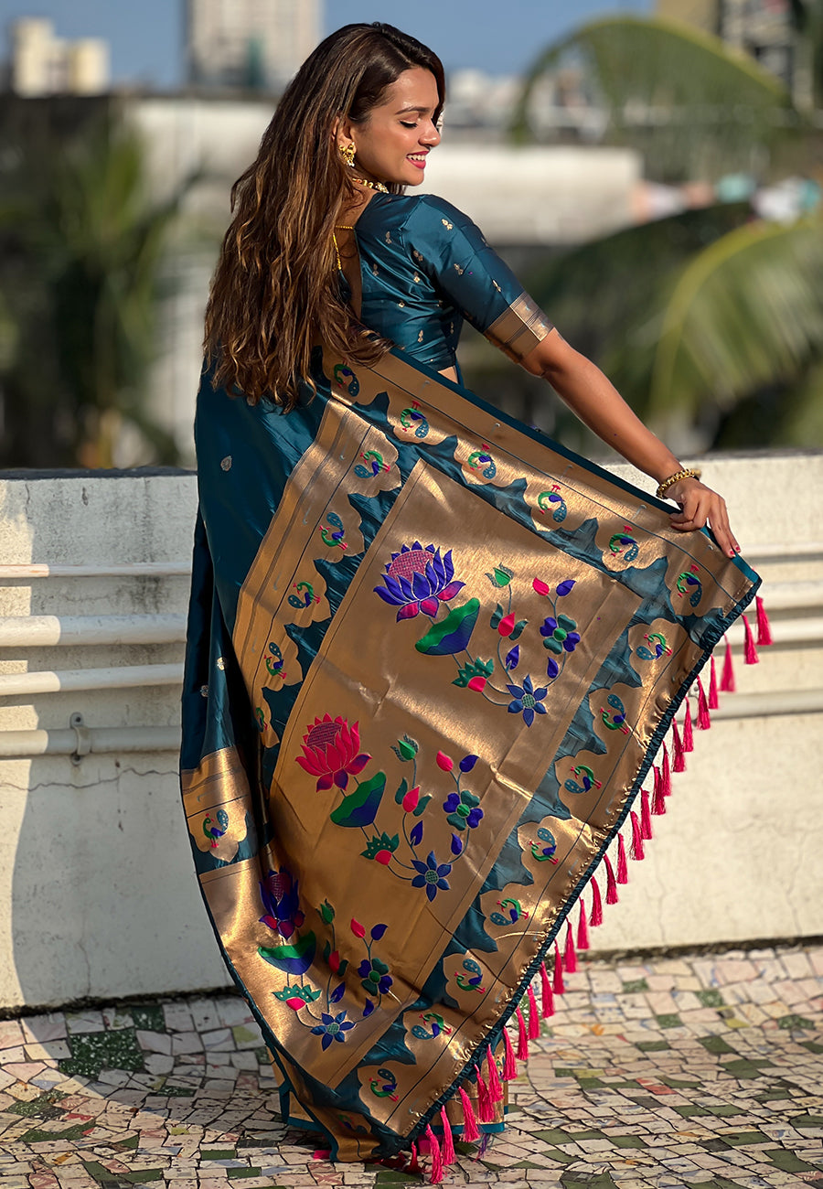 RAMA BANARASI SILK BLEND SAREE