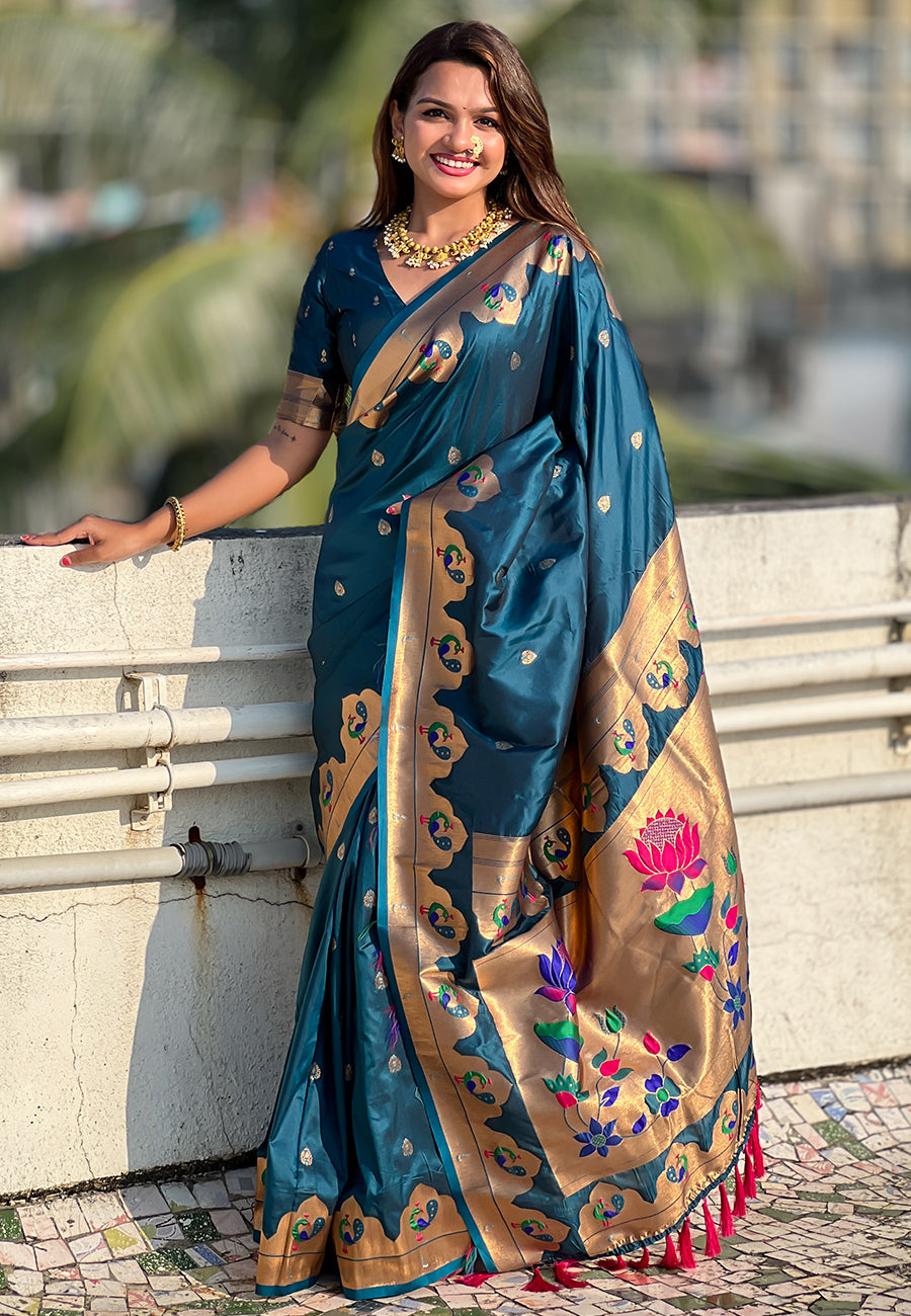 RAMA BANARASI SILK BLEND SAREE