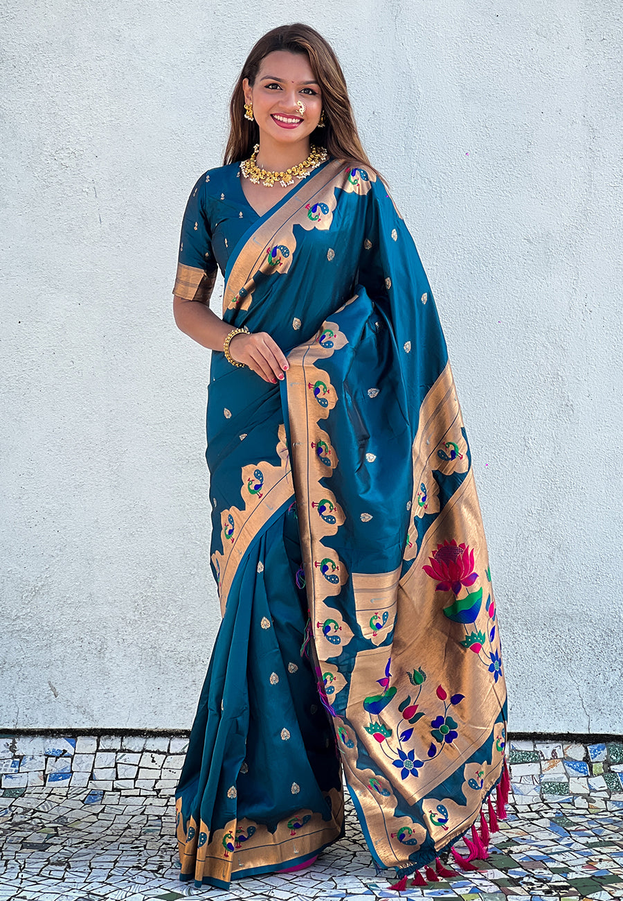 RAMA BANARASI SILK BLEND SAREE