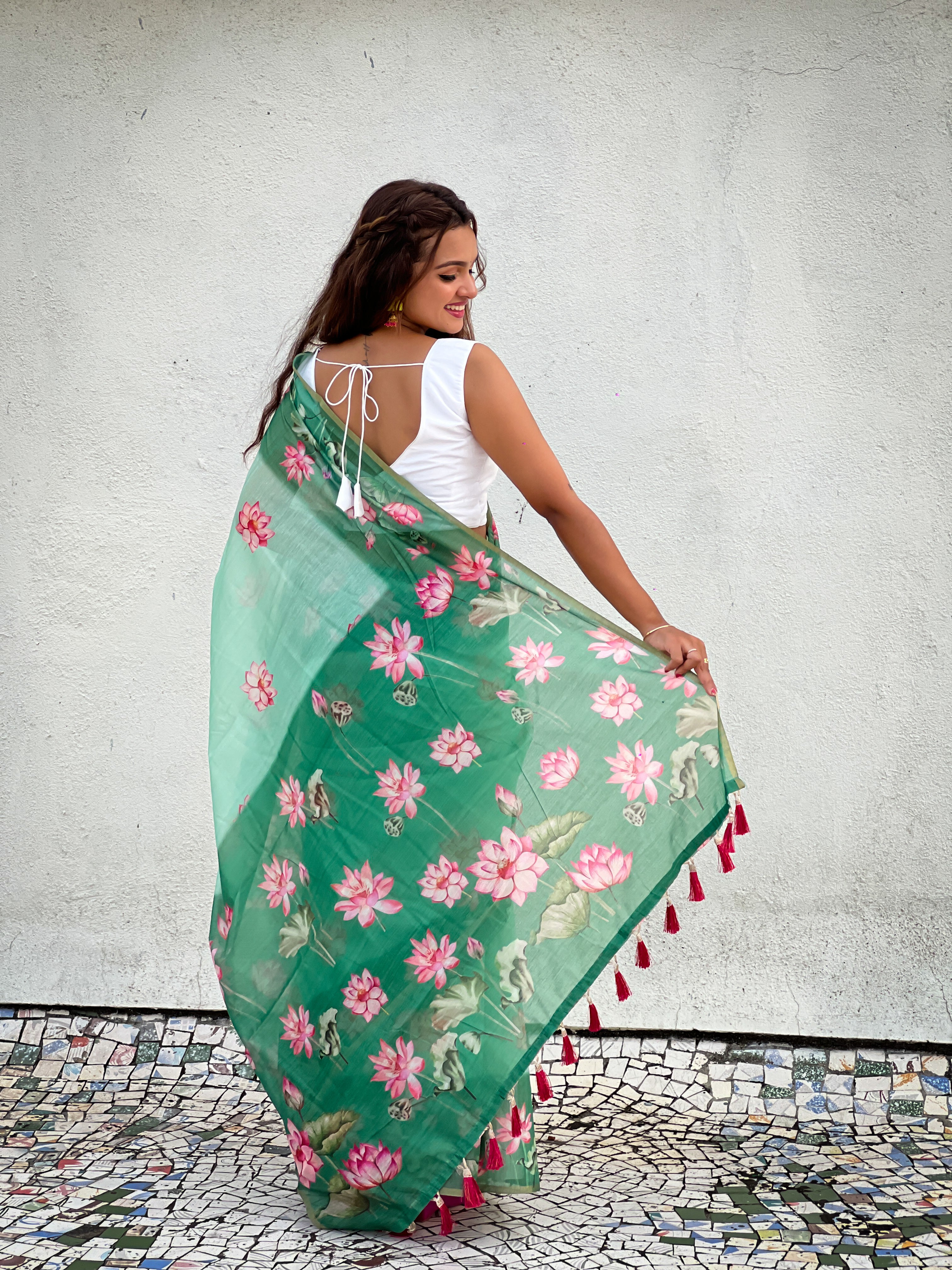 RAMA BANARASI SILK BLEND SAREE