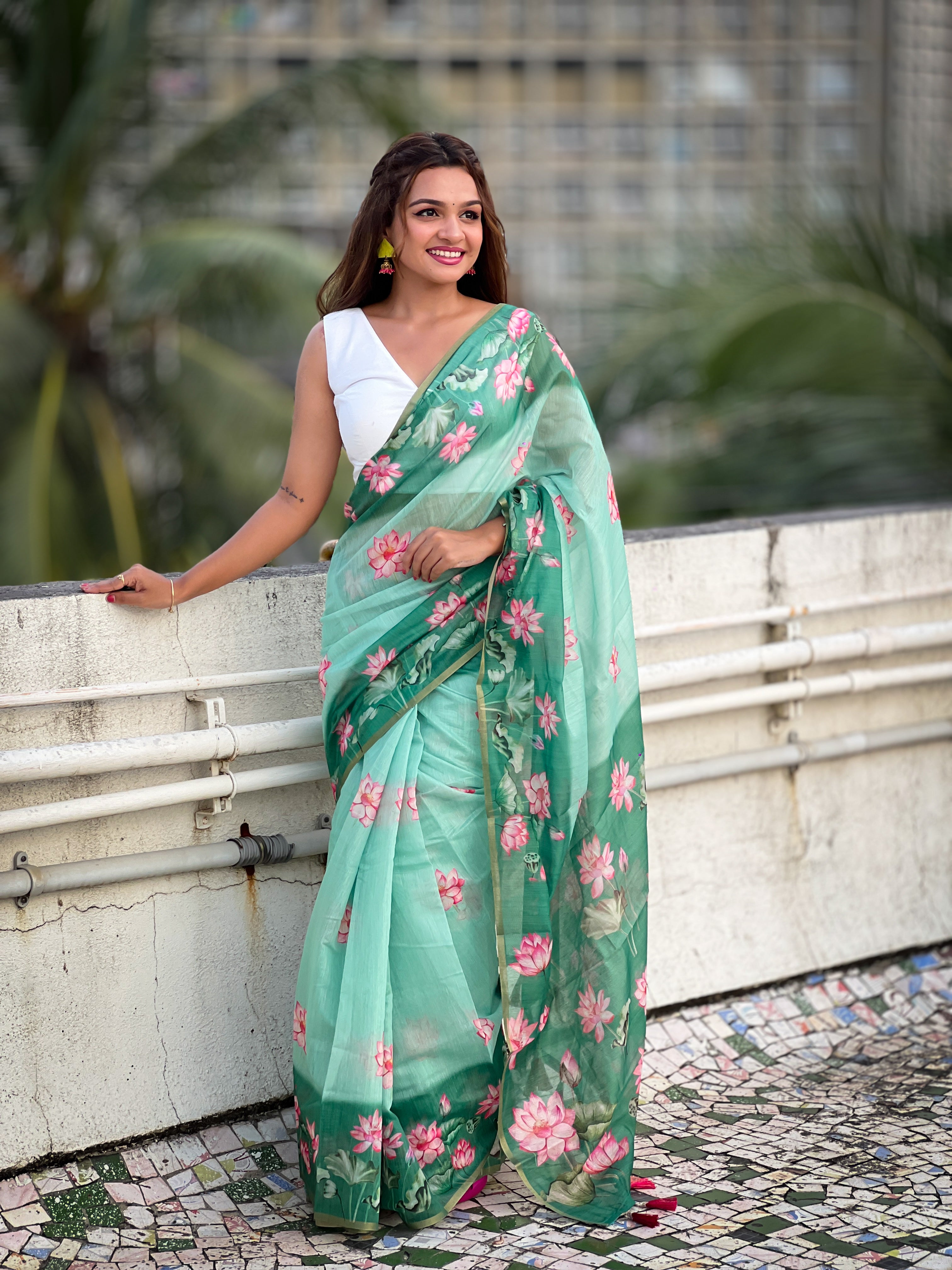 RAMA BANARASI SILK BLEND SAREE