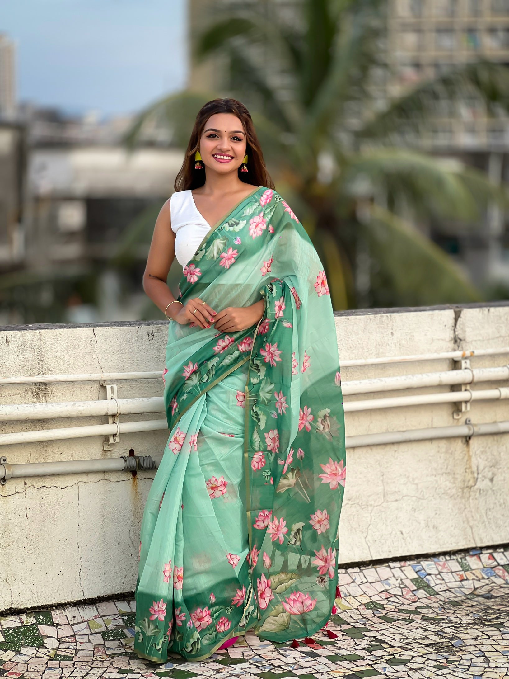 RAMA BANARASI SILK BLEND SAREE