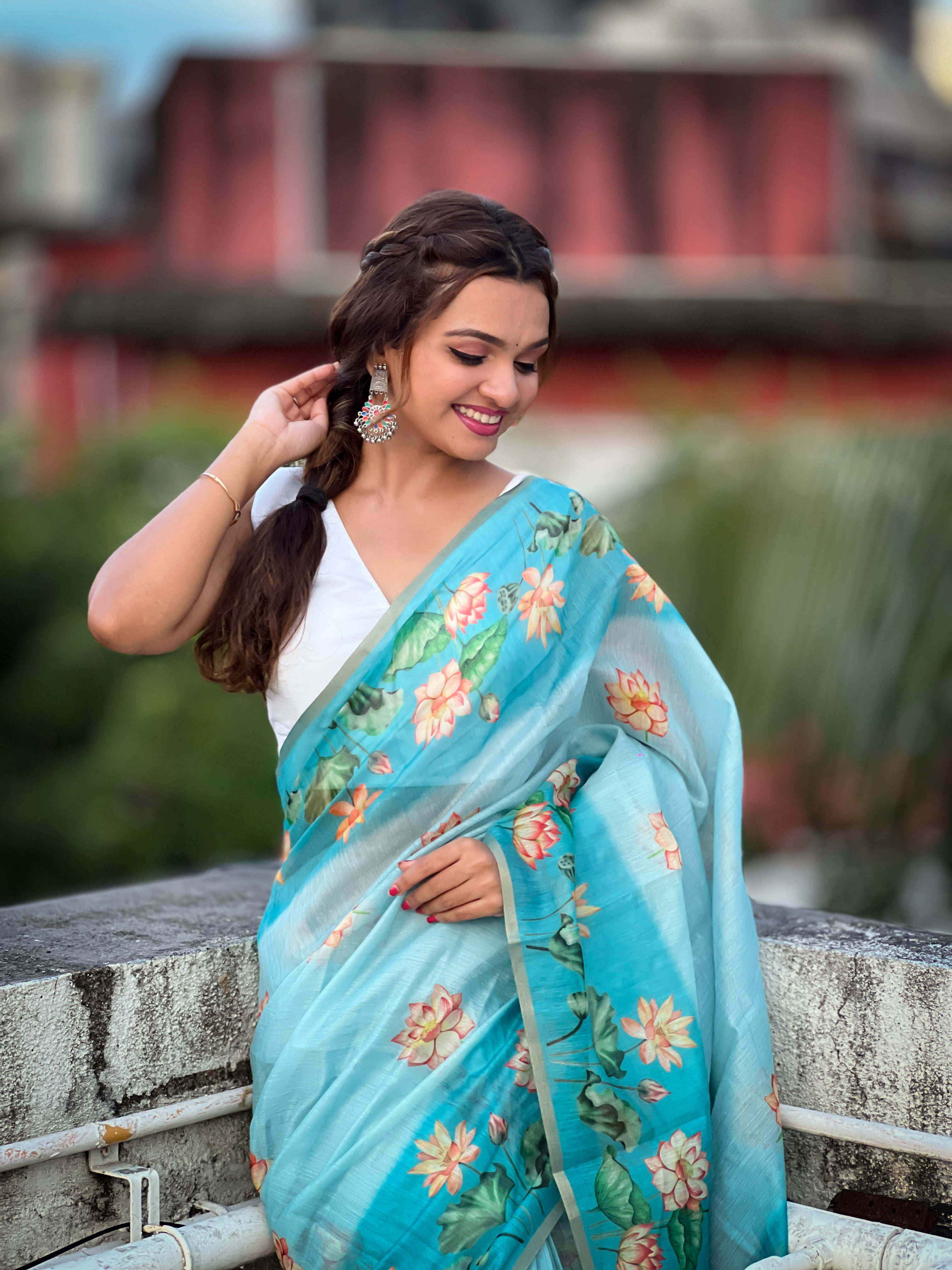 SKY BANARASI SILK BLEND SAREE