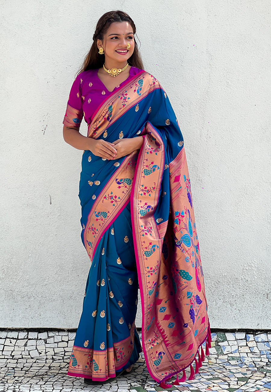RAMA BANARASI SILK BLEND SAREE