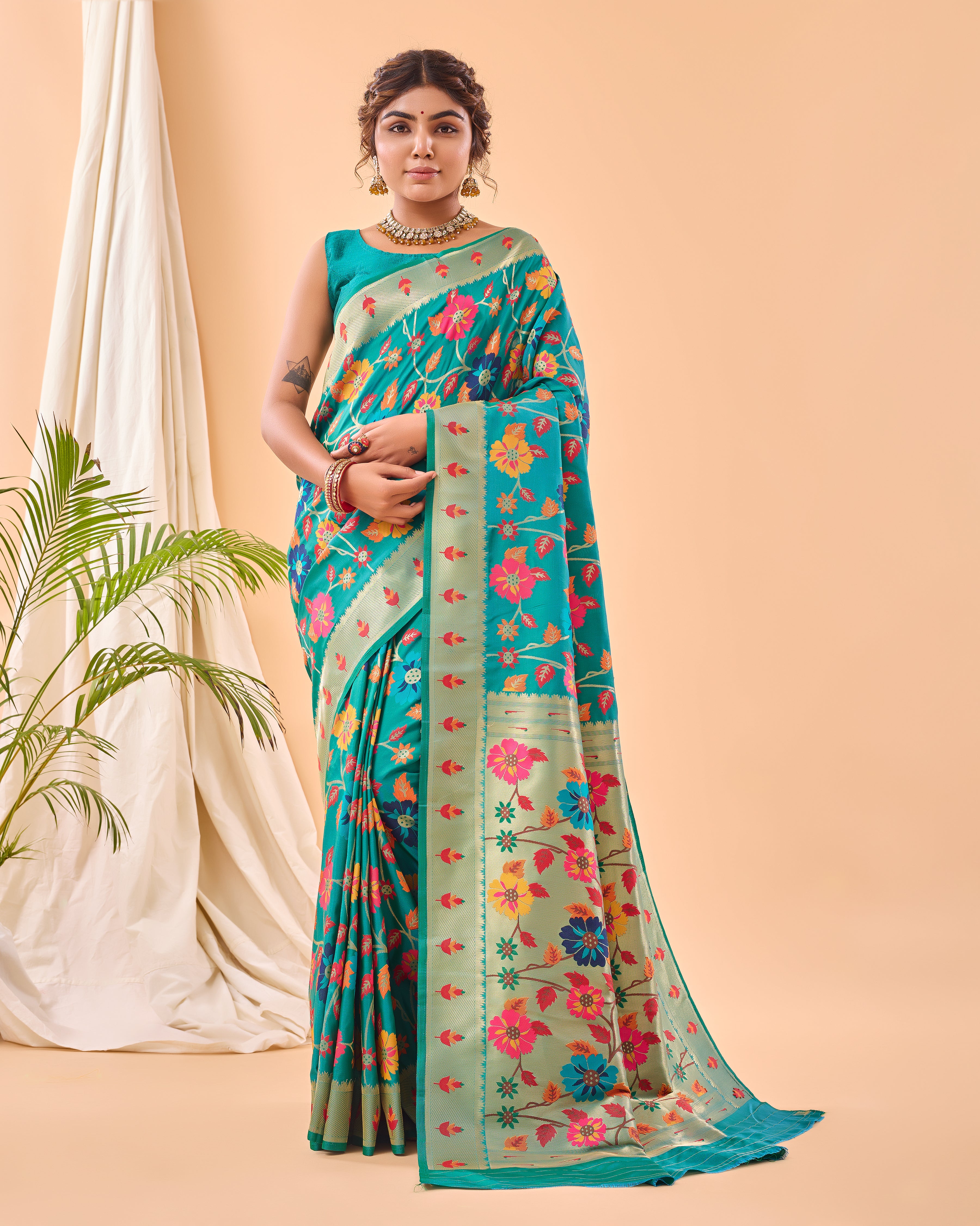 RAMA Pure paithani silk SAREE