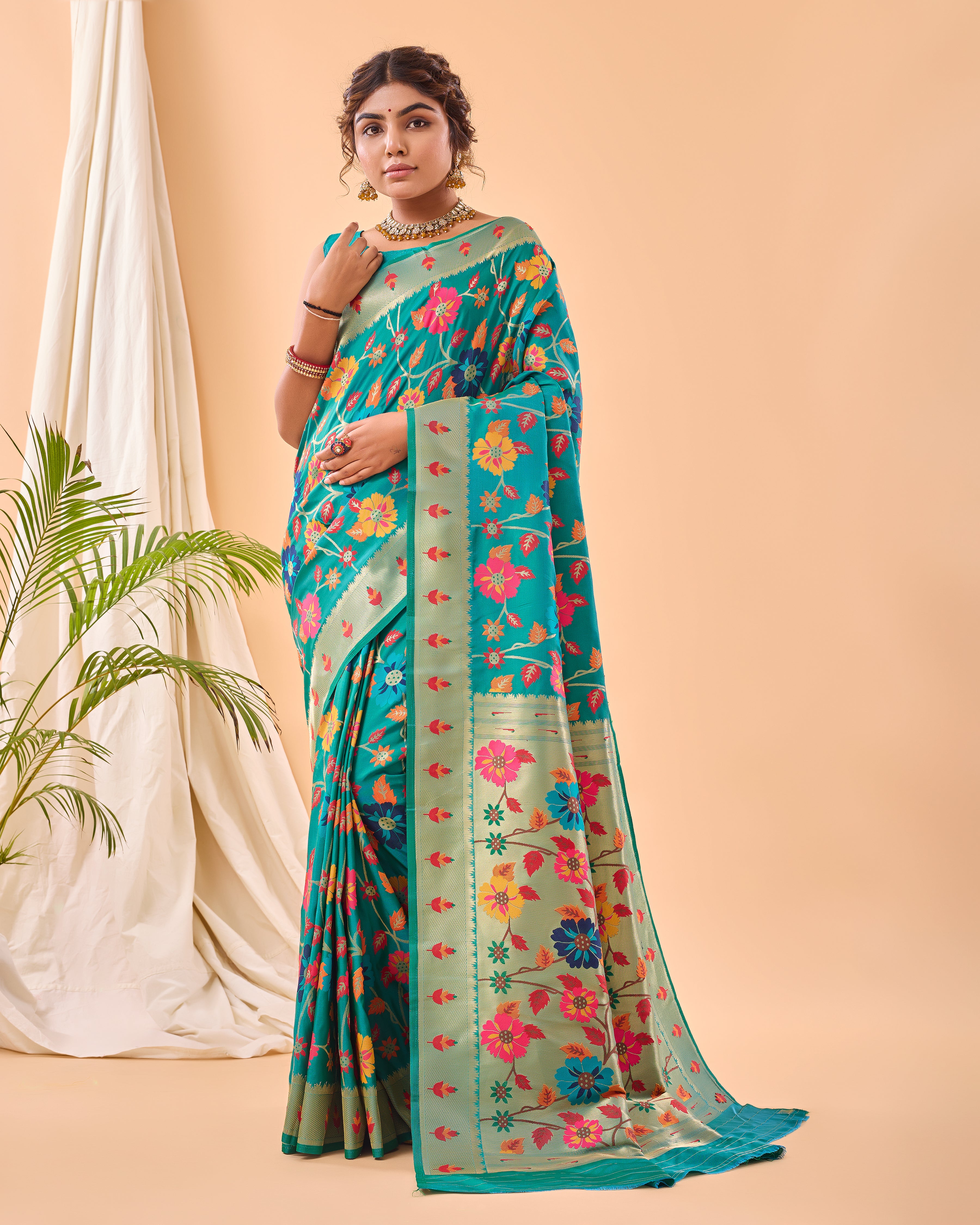 RAMA Pure paithani silk SAREE